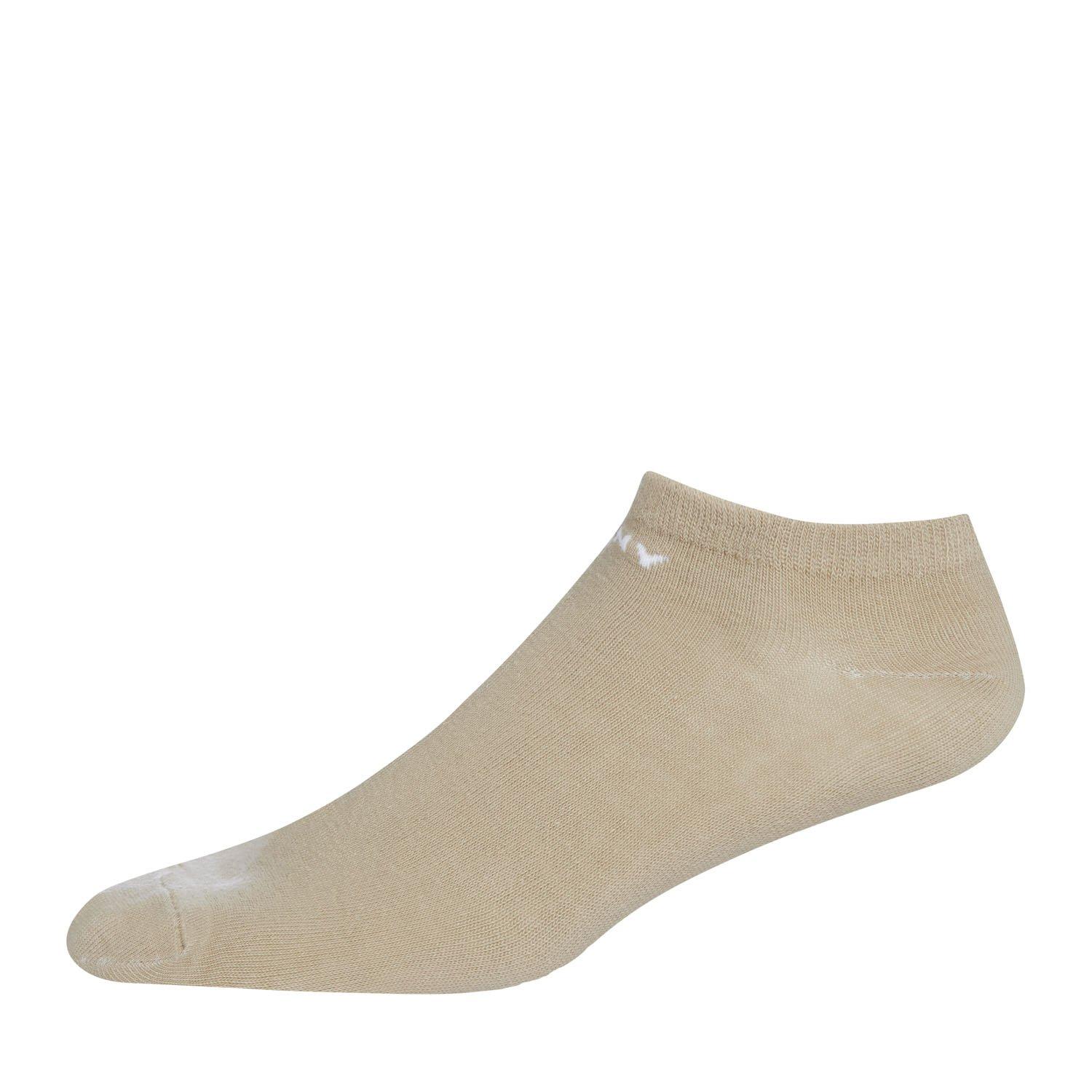 Blk/Gr/Wh/Bl/Kh - DKNY - 6 pack Mens Trainer Liner Broadway - 7