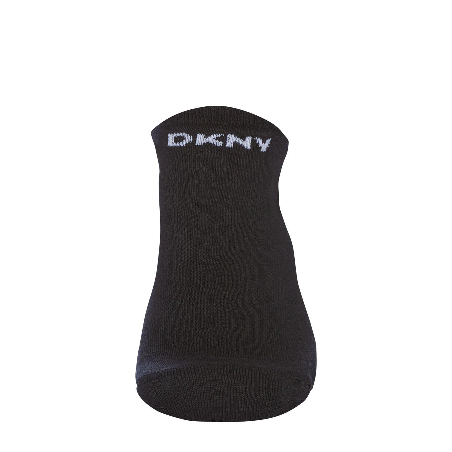 Blk/Gr/Wh/Bl/Kh - DKNY - 6 pack Mens Trainer Liner Broadway - 9