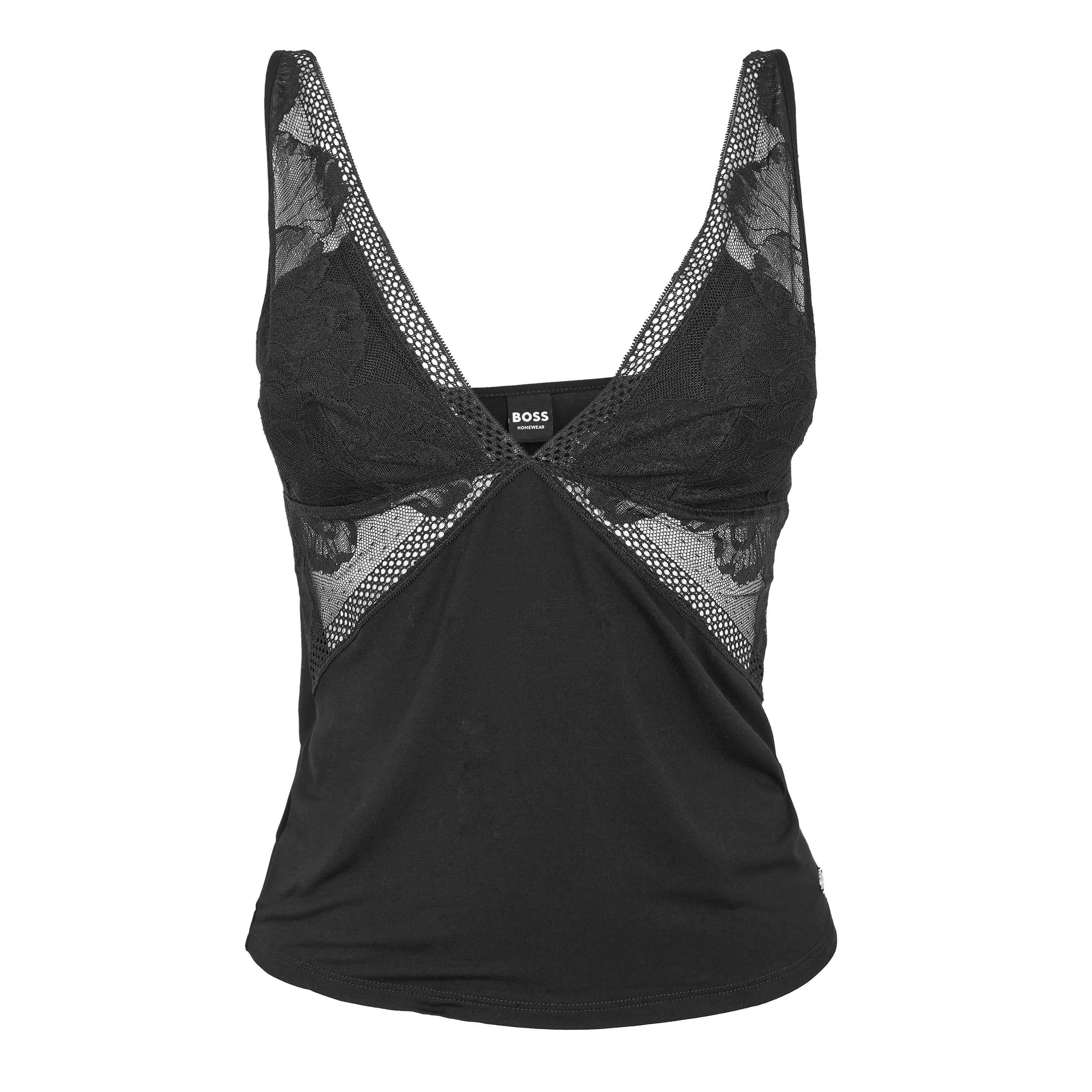 Black - Boss - Boss Peony Top 10269524 01 Pyjama Set Womens - 1
