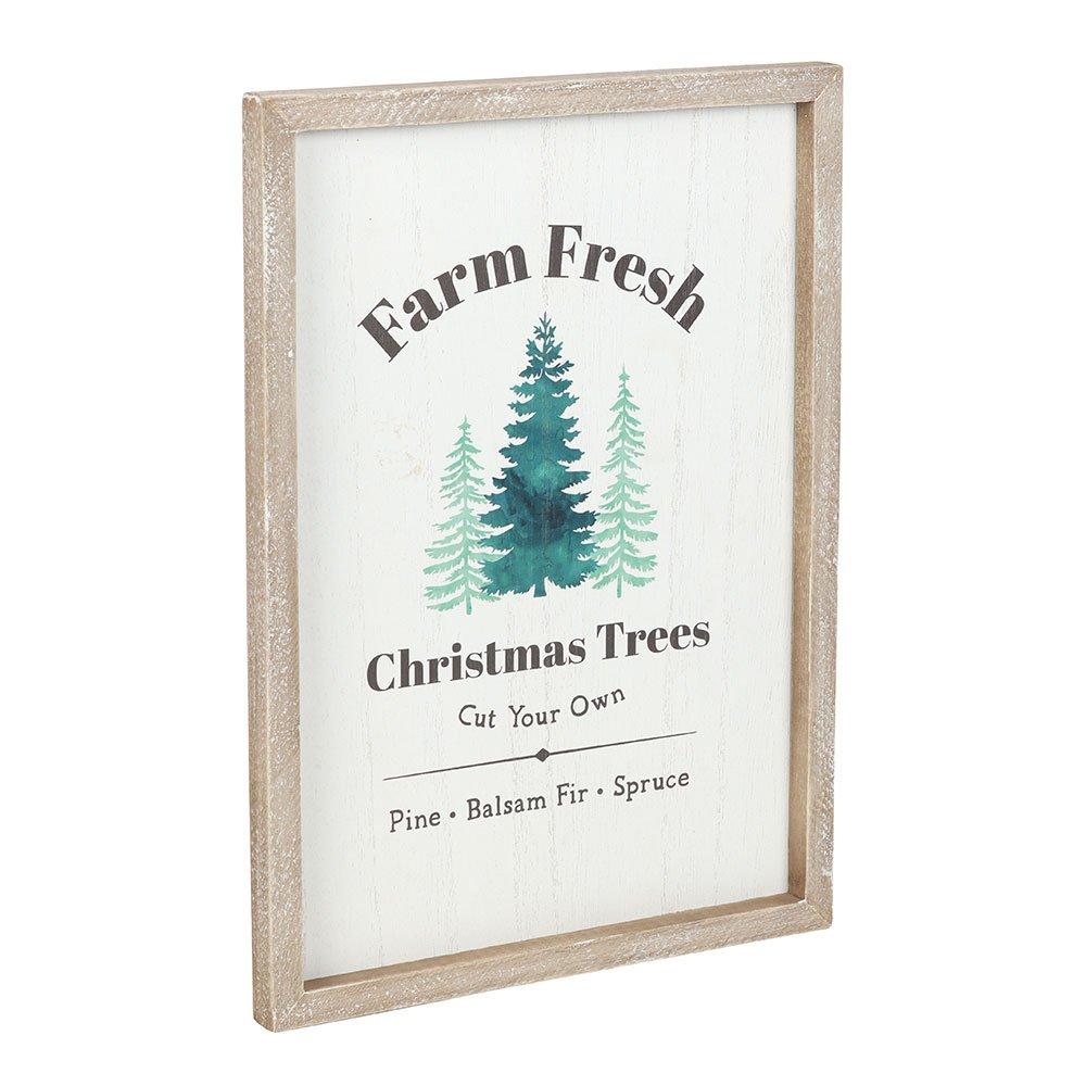 Green - Something Different - Farm Fresh Christmas Trees Framed Wall Art Print - 3