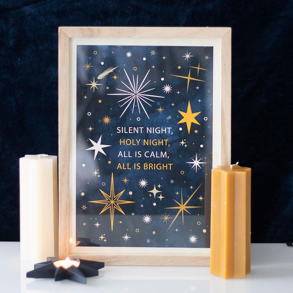 Something Different Silent Night Framed Wall Art Print