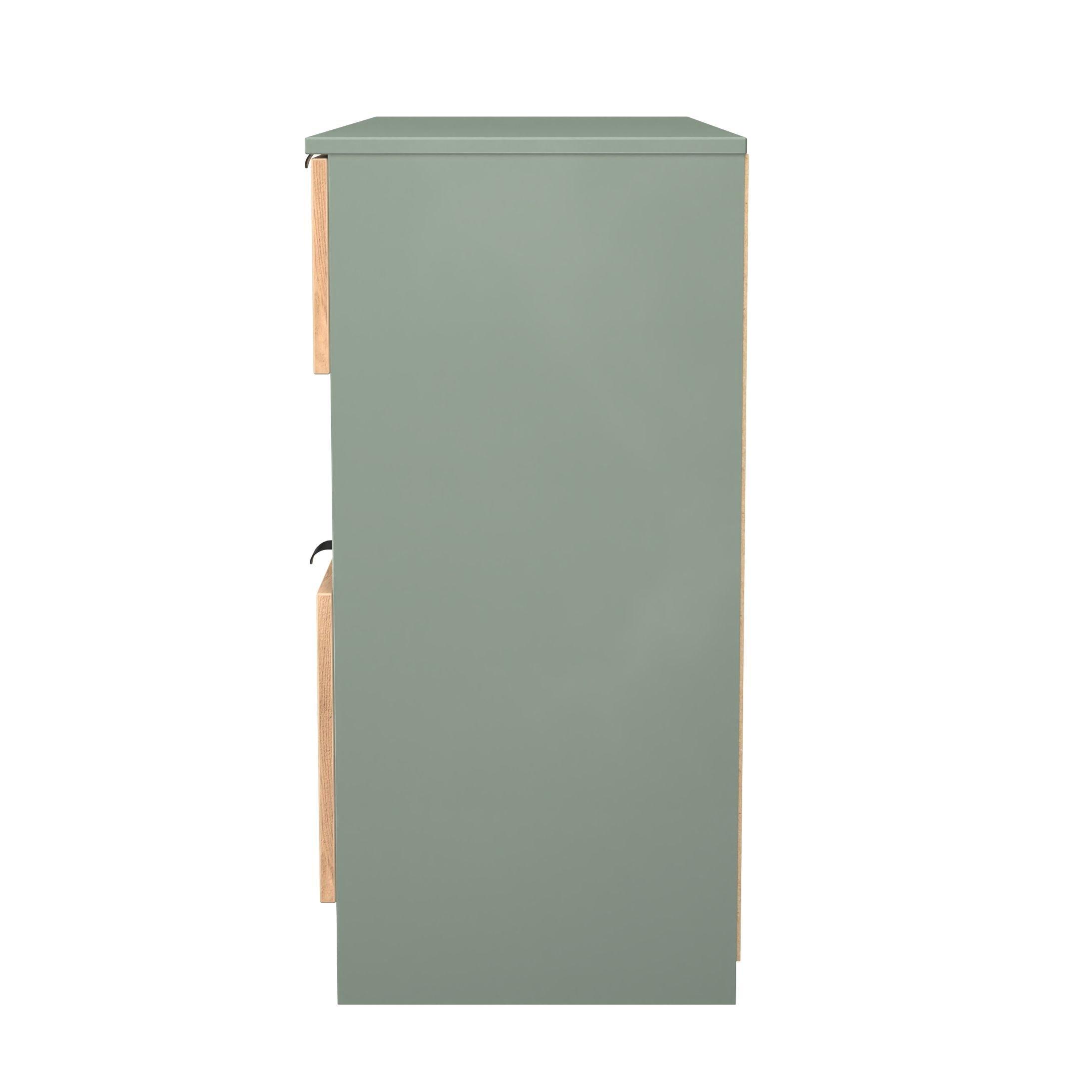 Craft Oak & Ree - Welcome Furniture - Solomon 4 Drawer Open Shelf Wide Chest - 2