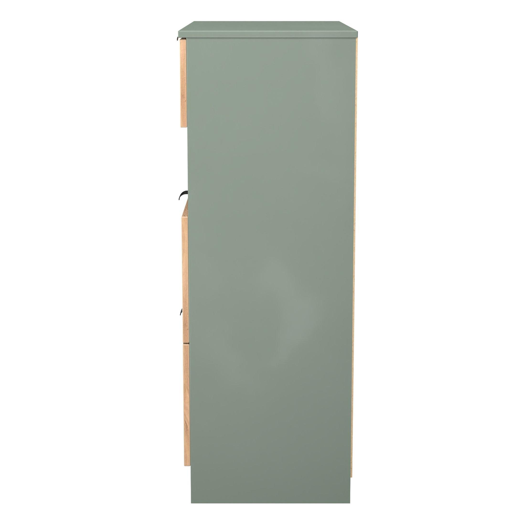 Craft Oak & Ree - Welcome Furniture - Solomon 3 Drawer Open Shelf Deep Chest - 2