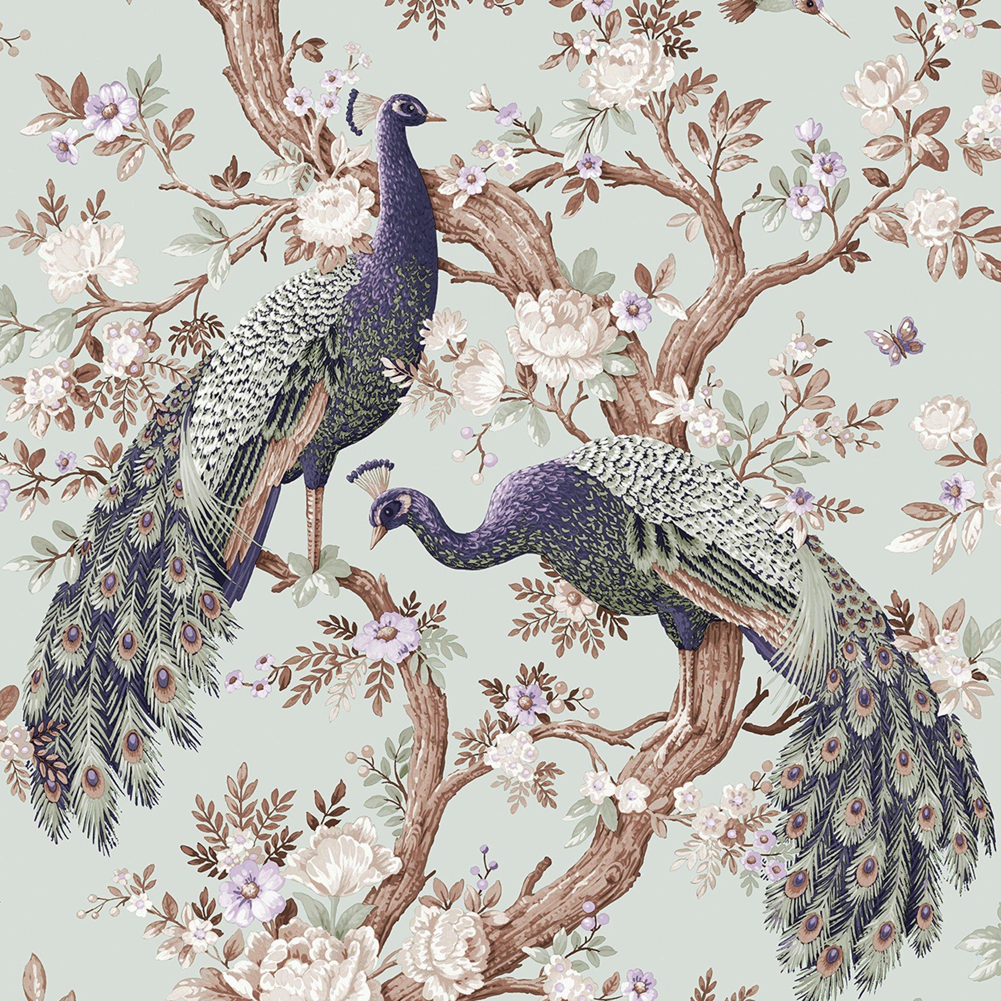 Blue - Laura Ashley - Belvedere Duck Egg Wallpaper - 3