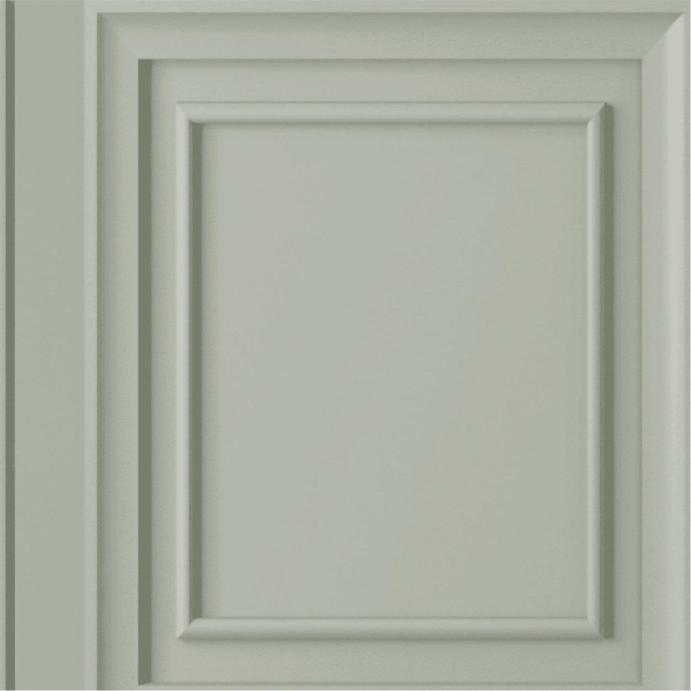 Laura Ashley  Redbrook Wood Panel Sage Wallpaper - Green