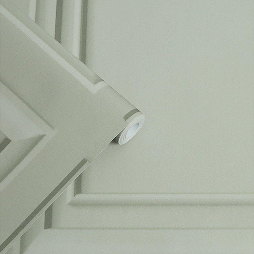 Green - Laura Ashley - Redbrook Wood Panel Sage Wallpaper - 4