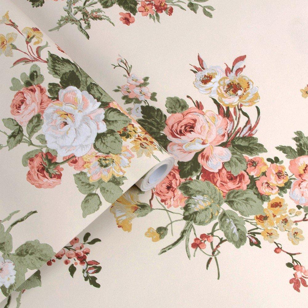 Green - Laura Ashley - Rosemore Pale Sable Wallpaper - 4