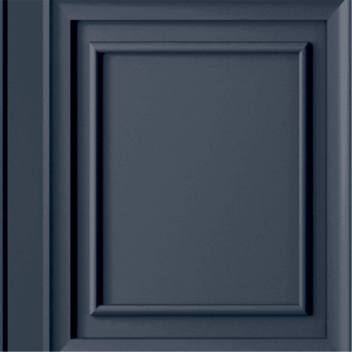 Grey - Laura Ashley - Redbrook Wood Panel Dark Seaspray Wallpaper - 2
