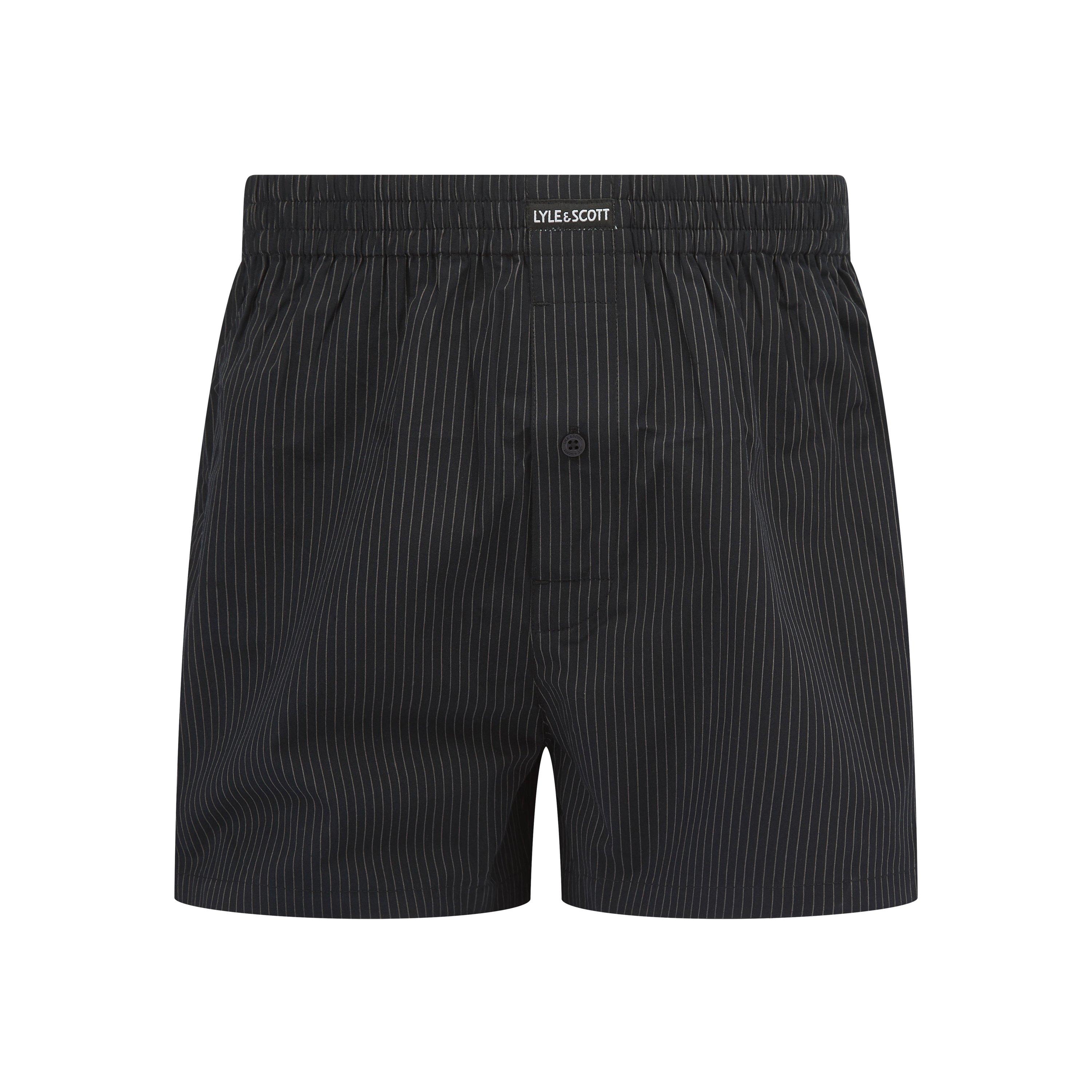 Black/Stripe - Lyle and Scott - Woven Trunk - 3