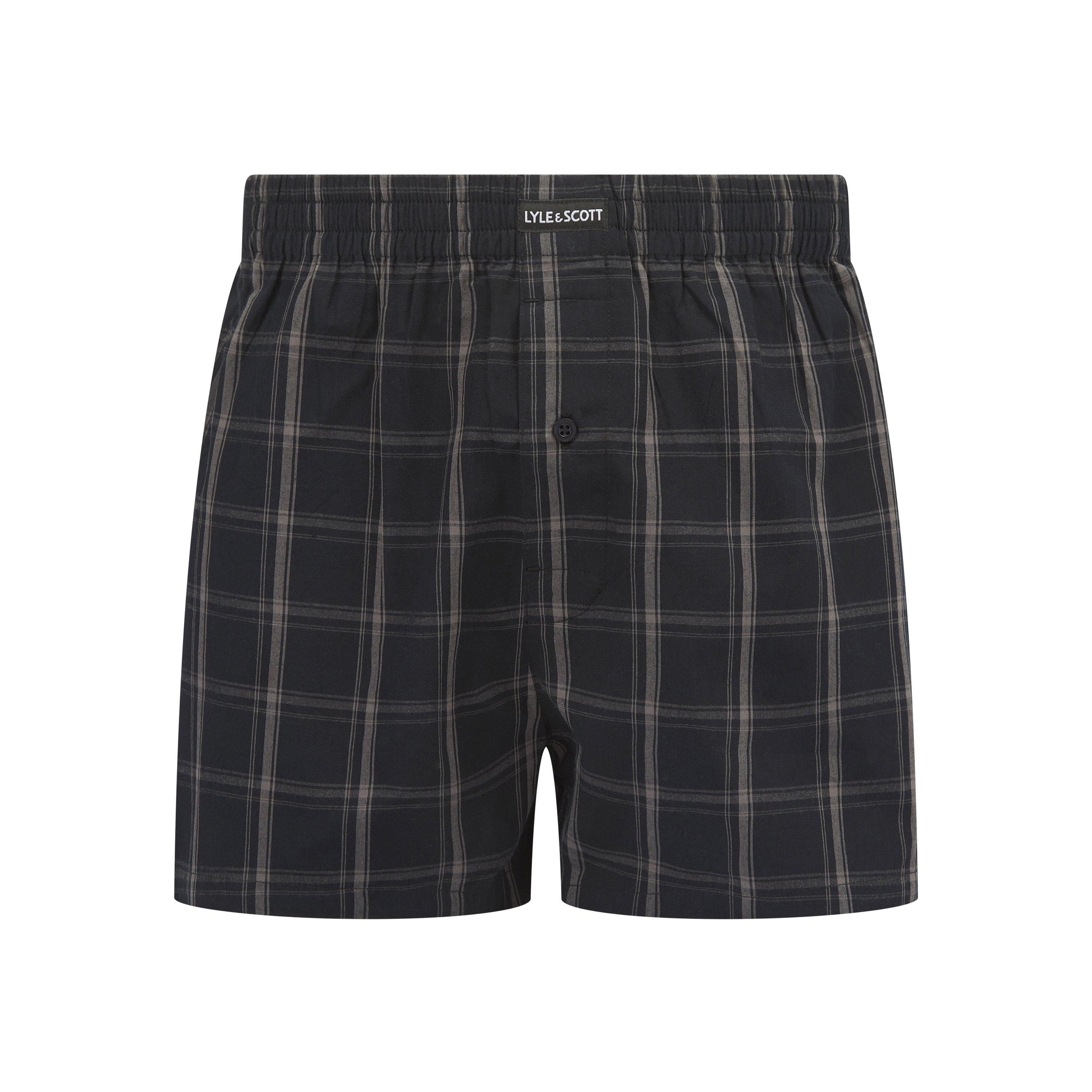 Black/Stripe - Lyle and Scott - Woven Trunk - 4