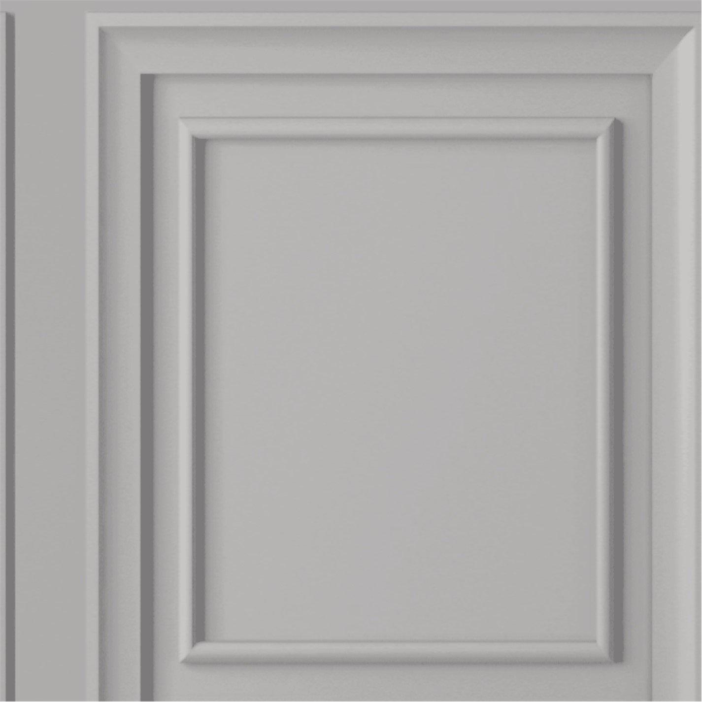 Laura Ashley  Redbrook Wood Panel Pale Steel Wallpaper - Blue
