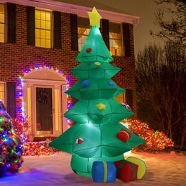 LIFE IDEAS 240CM Inflatable Christmas Tree with 3 Gift Boxes