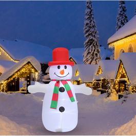 LIFE IDEAS Inflatable Christmas Snowman Decoration