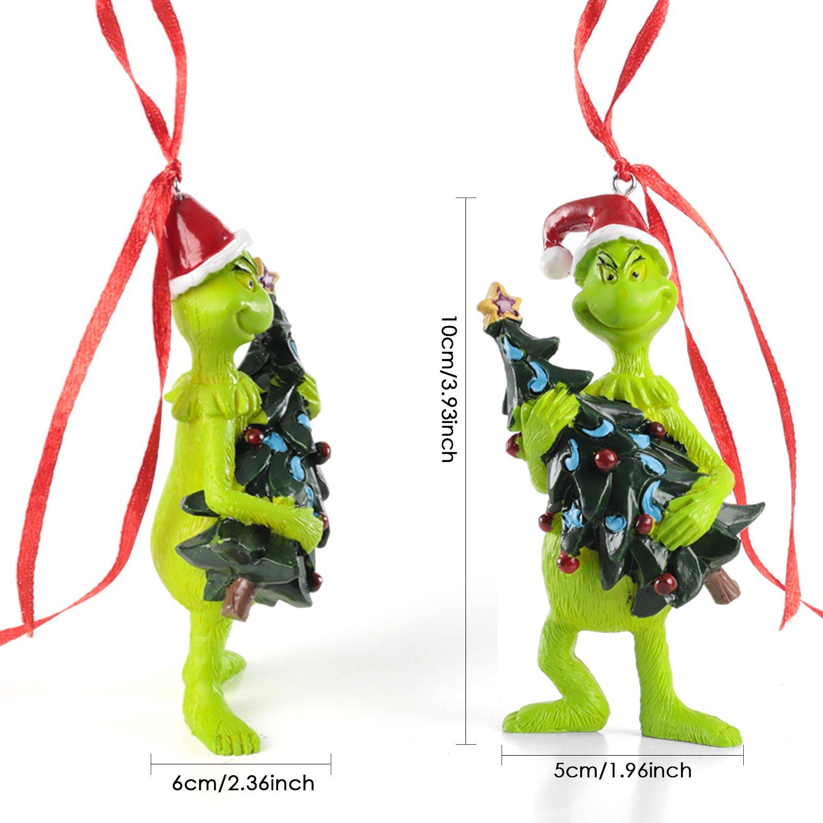 Green - LIFE IDEAS - Resin Grinch Hanging Ornament - 7