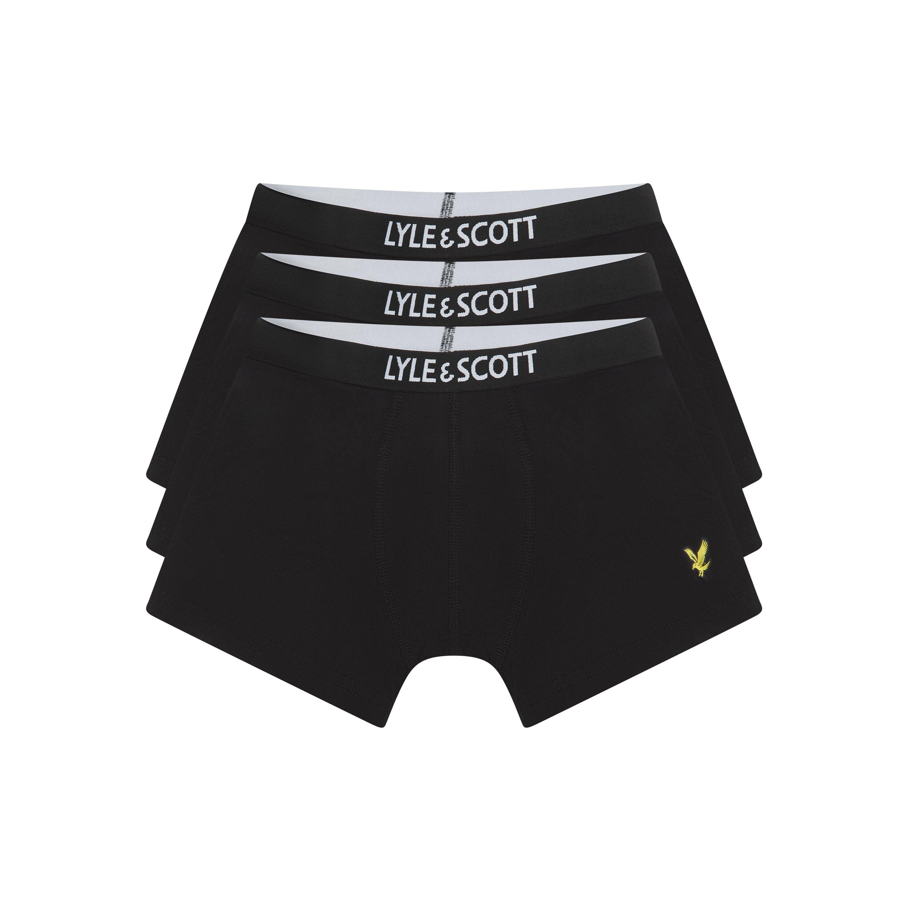 Lyle And Scott Boys 3 Pack Trunks Juniors - Black - 8-10Y
