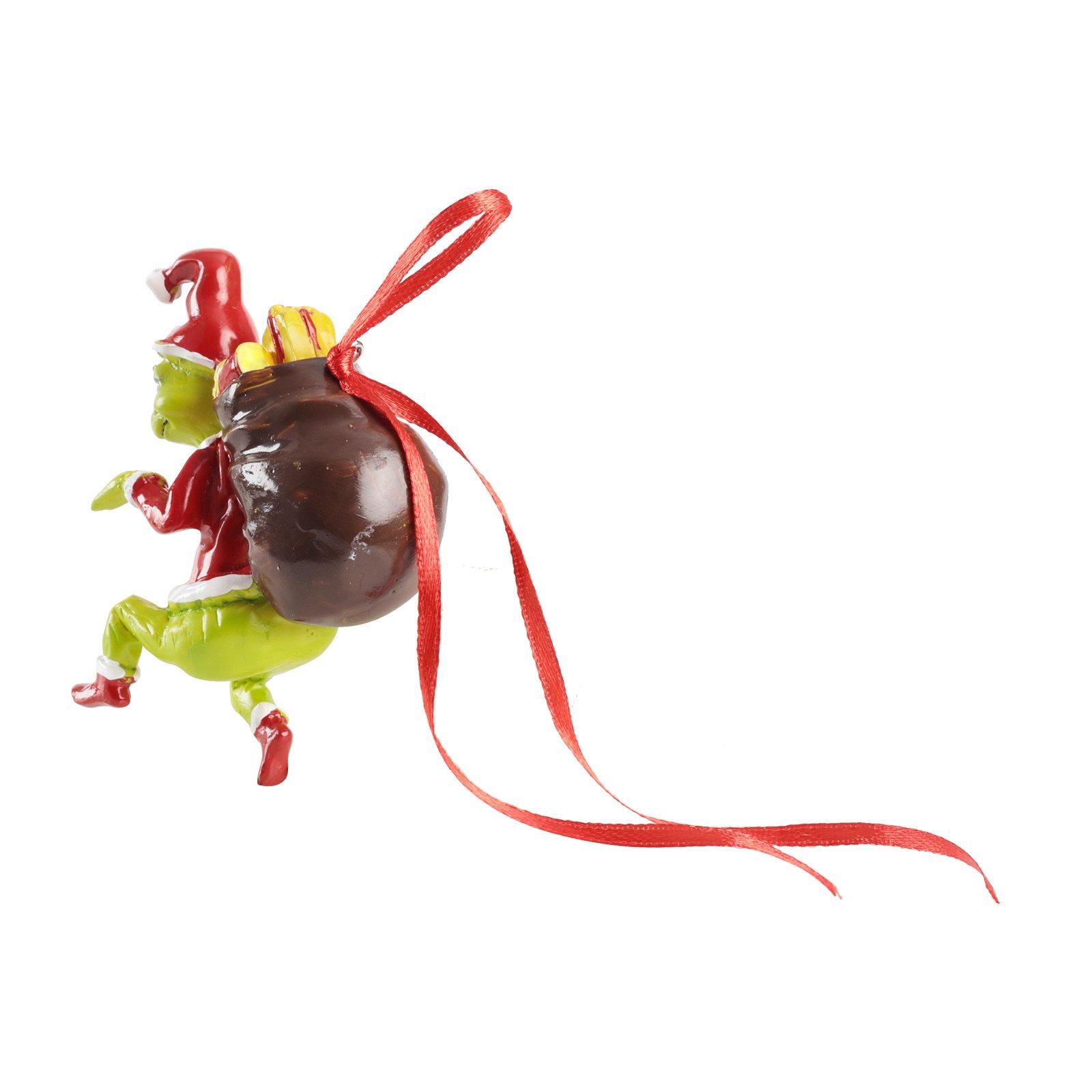 Green And Red - LIFE IDEAS - Resin Hand-Painted Grinch Christmas Tree Pendant - 5
