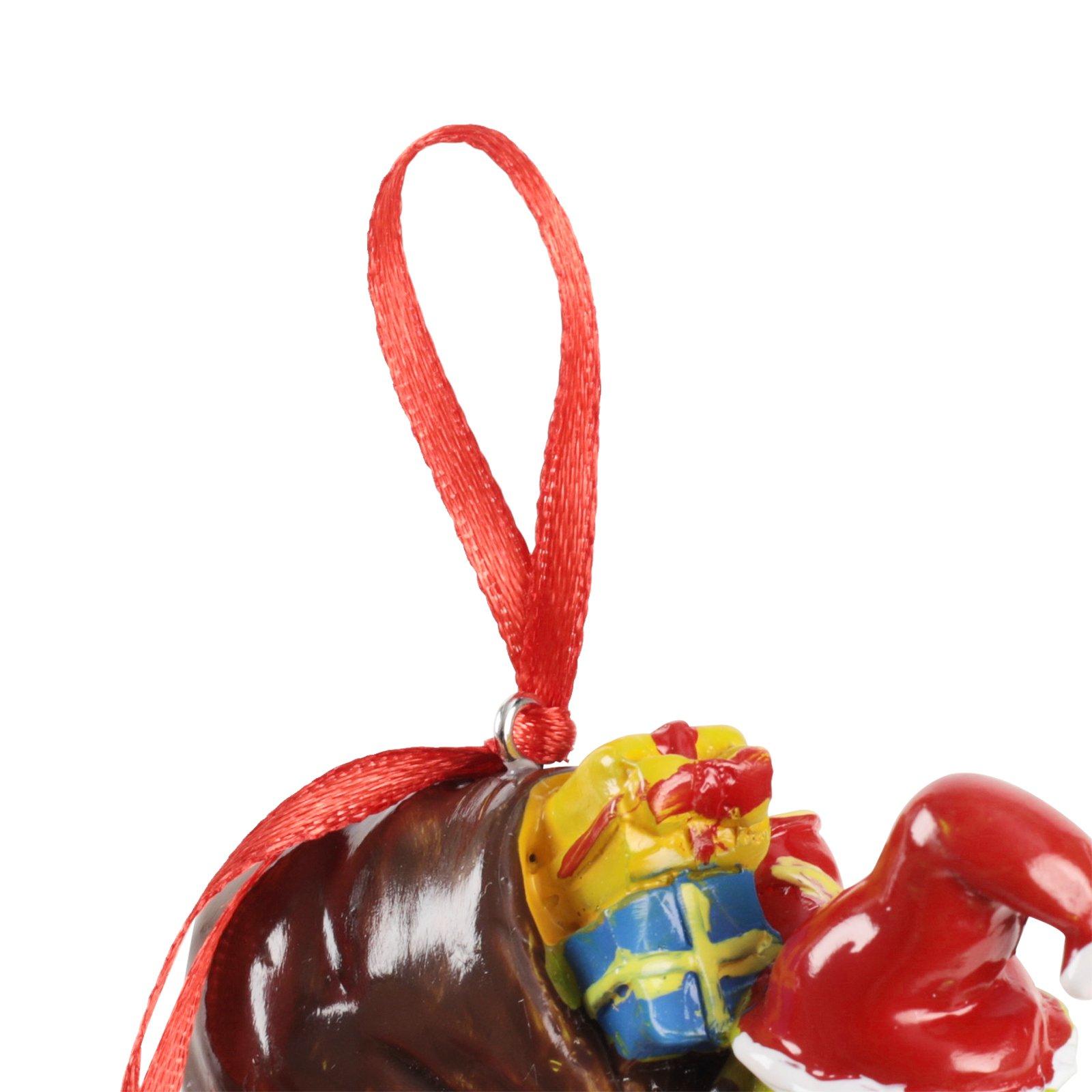 Green And Red - LIFE IDEAS - Resin Hand-Painted Grinch Christmas Tree Pendant - 7