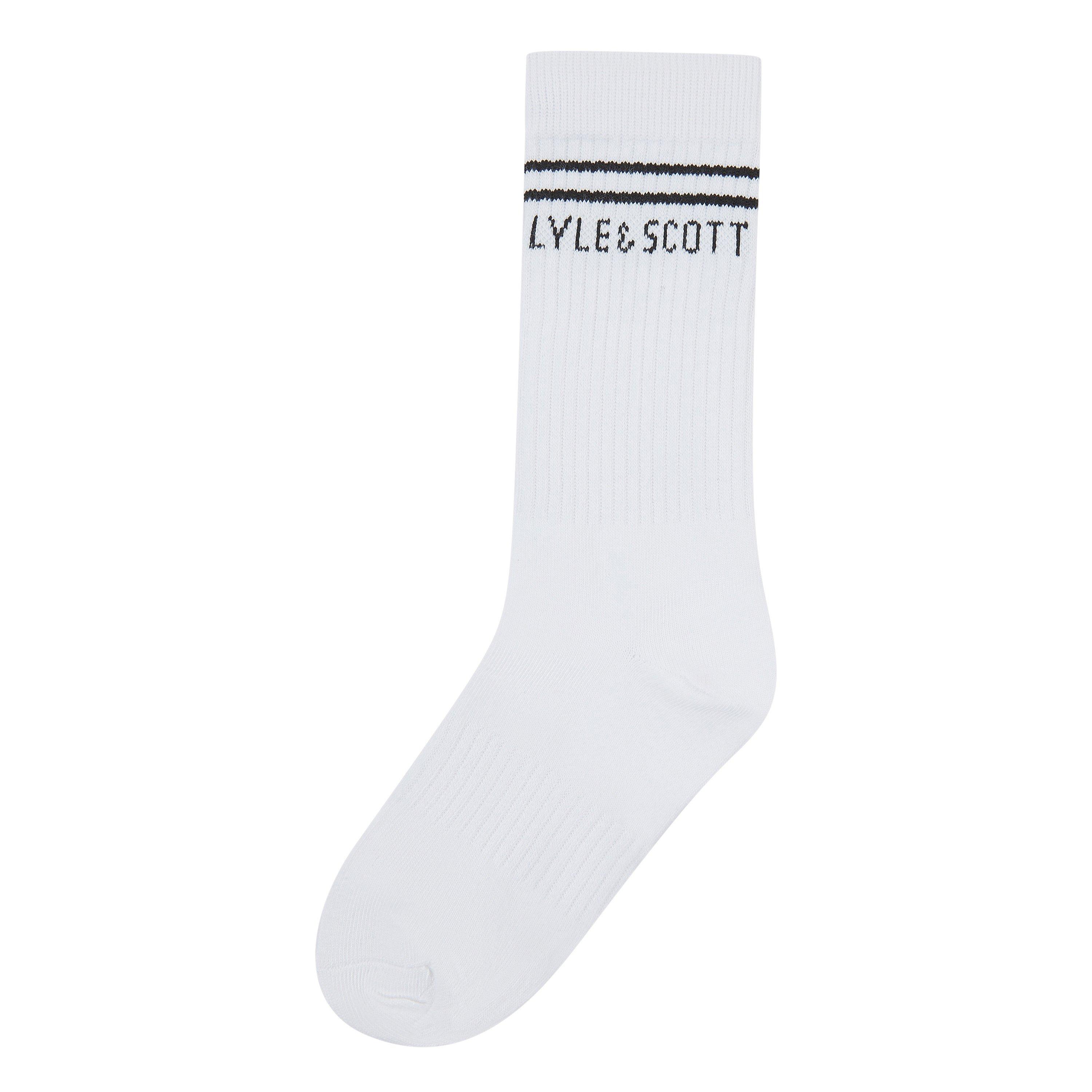 Bright White - Lyle and Scott - Kids' Crew Socks - 2