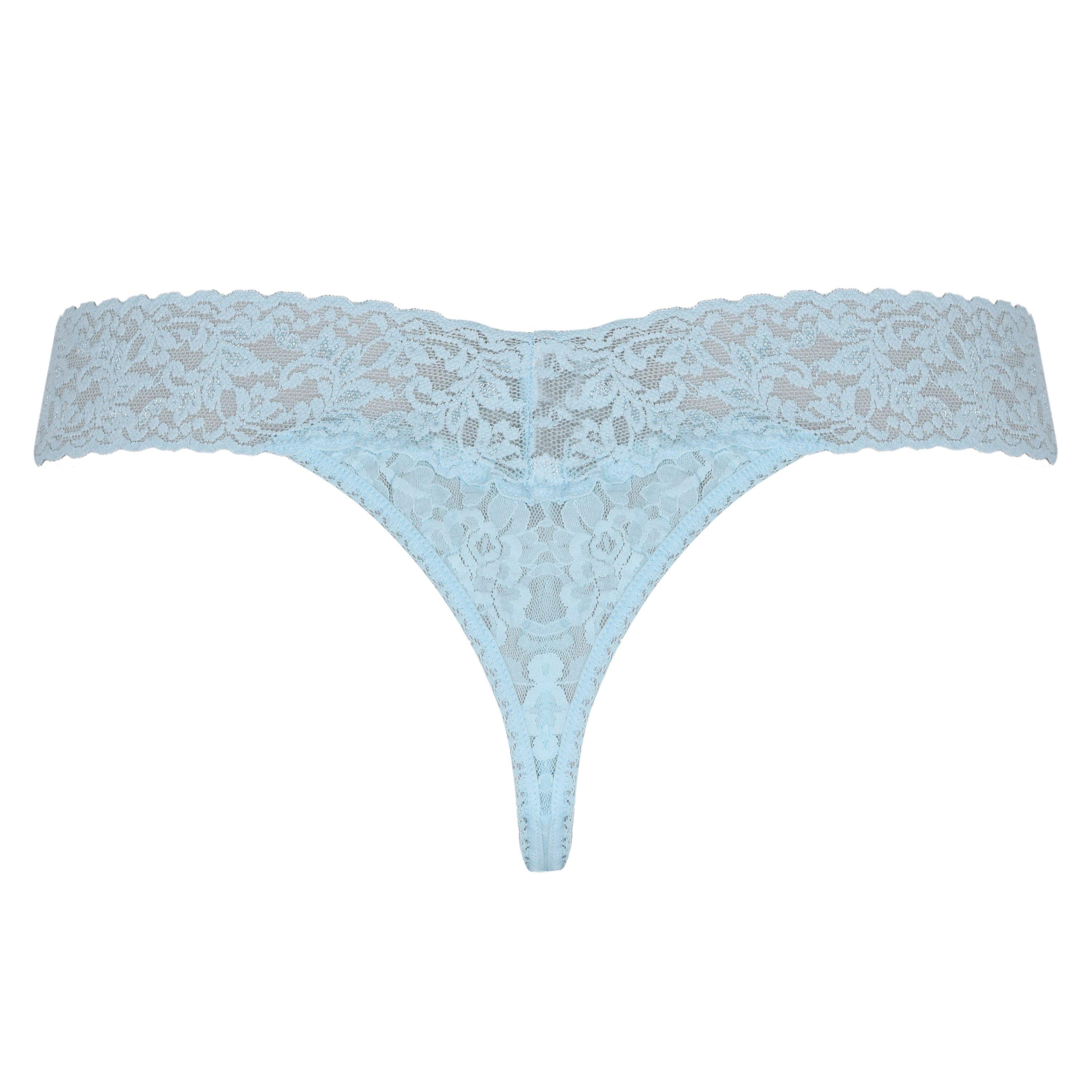 Celeste Blue - Hanky Panky - Women's Original Rise Lace Thong - 2