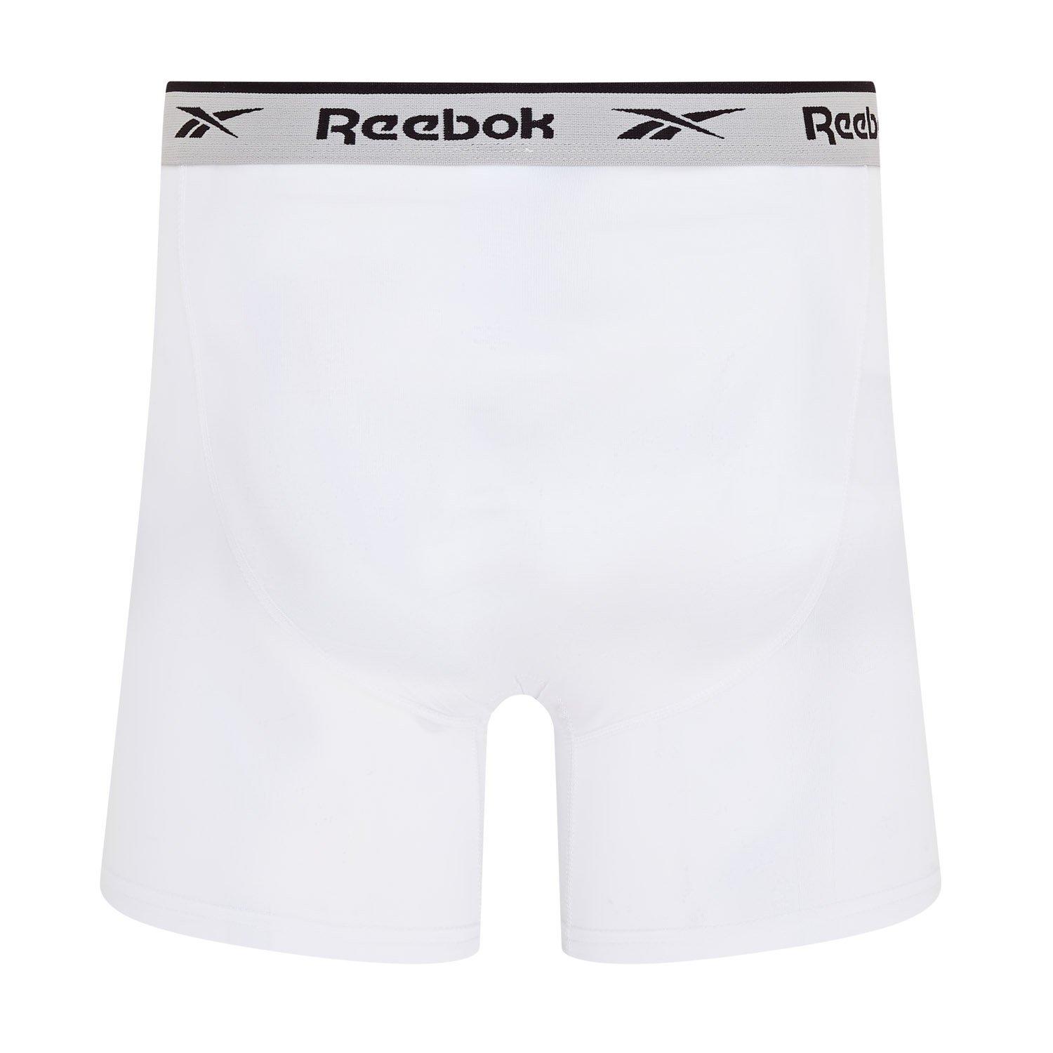 Blk/Wht/Gry - Reebok - 3 Pack Mens Performance Boxer Shorts - 5