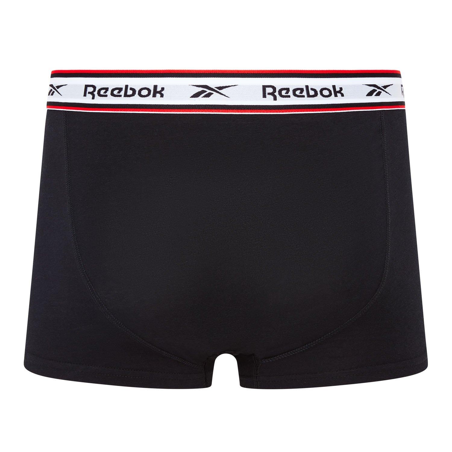 Black - Reebok - 3 Pack Mens Boxer Shorts Barlow - 3