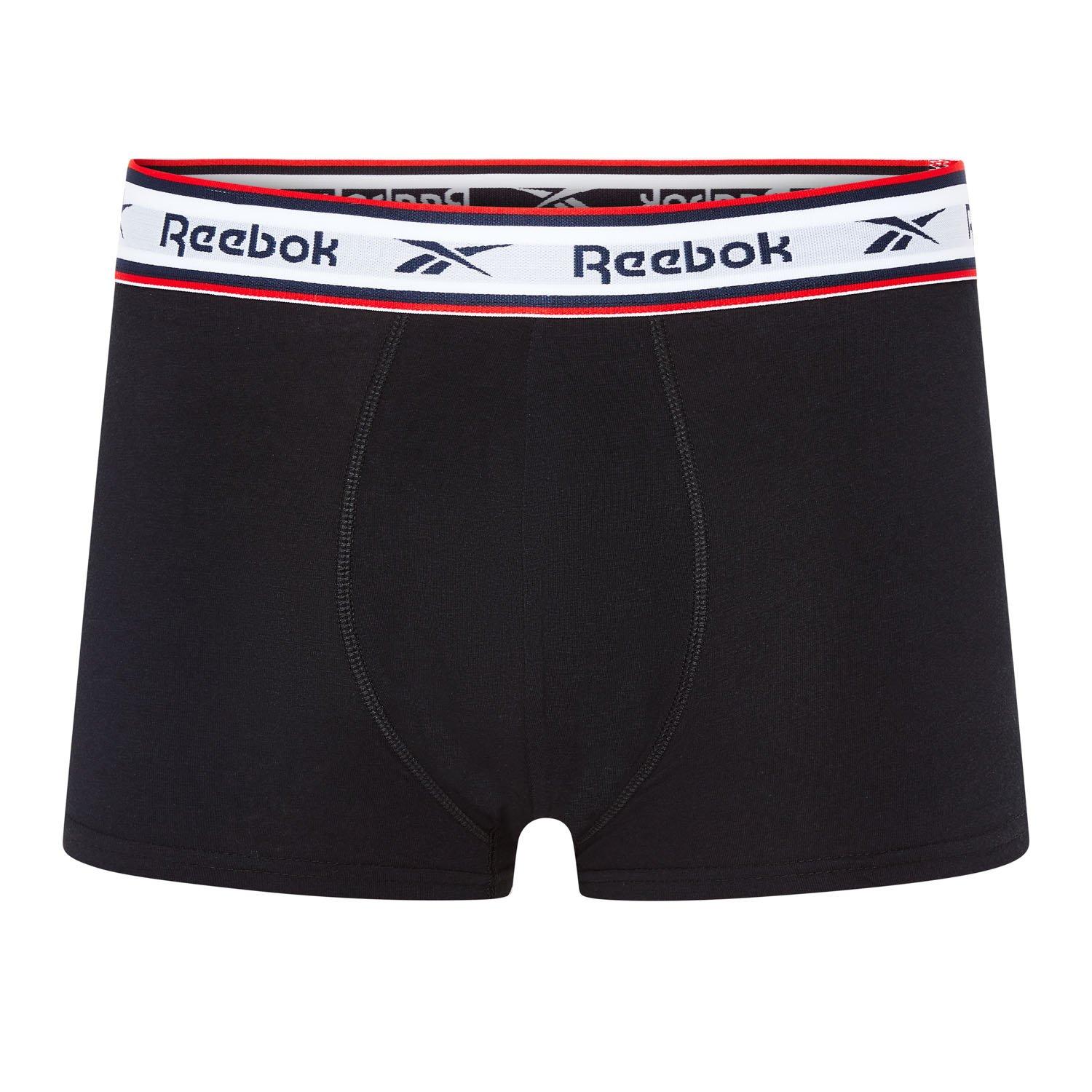 Blk/Wht/Gry - Reebok - 3 Pack Mens Boxer Shorts Barlow - 2