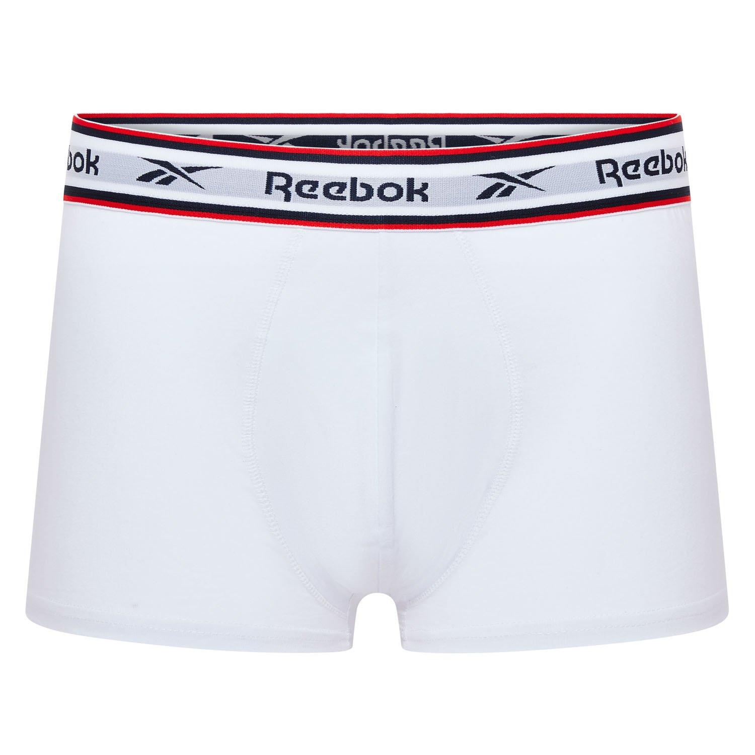 Blk/Wht/Gry - Reebok - 3 Pack Mens Boxer Shorts Barlow - 3