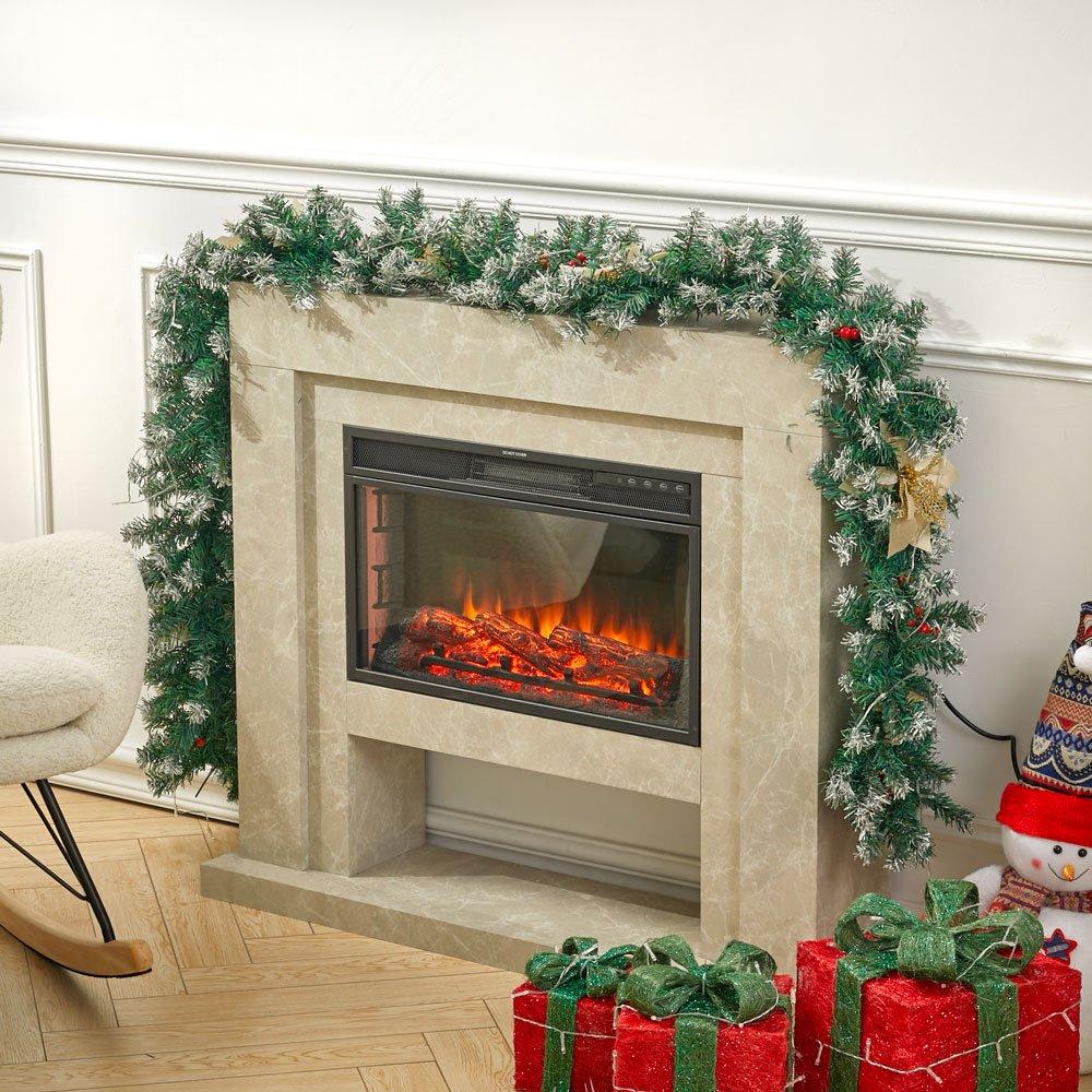 Yellow - LIFE IDEAS - 270cm LED Spruce Christmas Garland - 2
