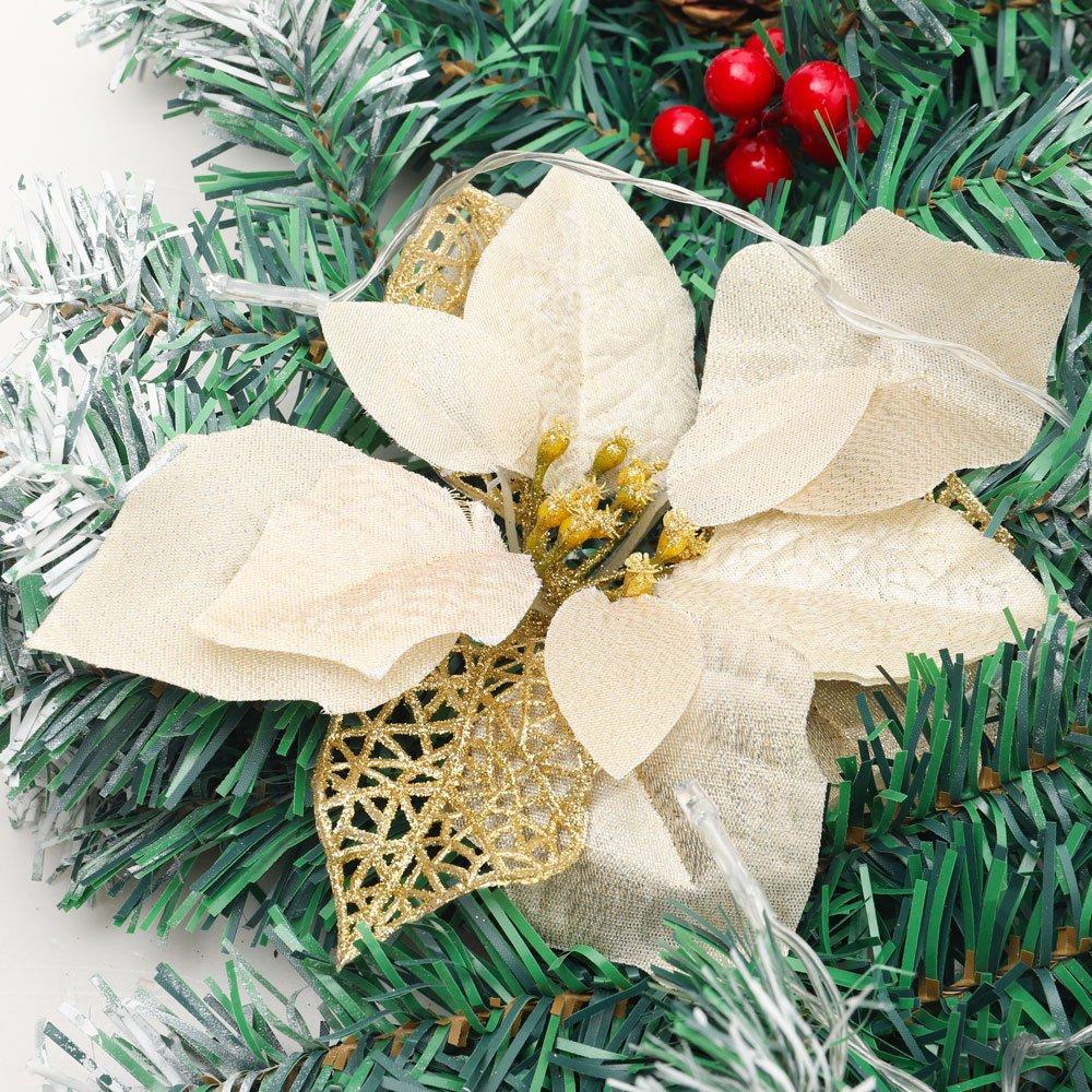 Yellow - LIFE IDEAS - 270cm LED Spruce Christmas Garland - 8