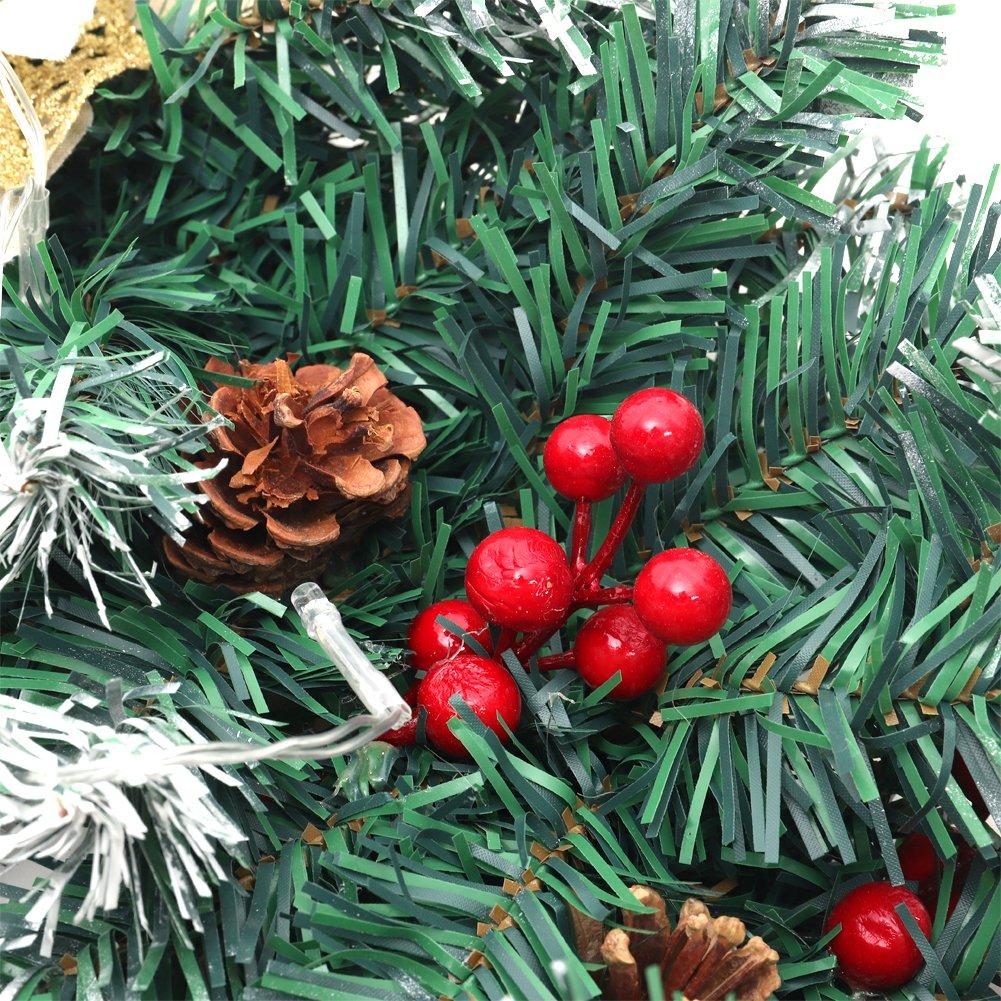 Yellow - LIFE IDEAS - 270cm LED Spruce Christmas Garland - 9