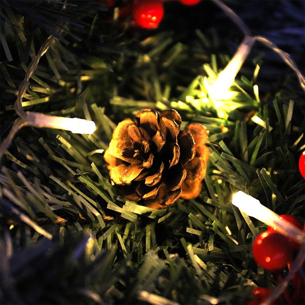 Blue - LIFE IDEAS - 270cm LED Spruce Christmas Garland - 9