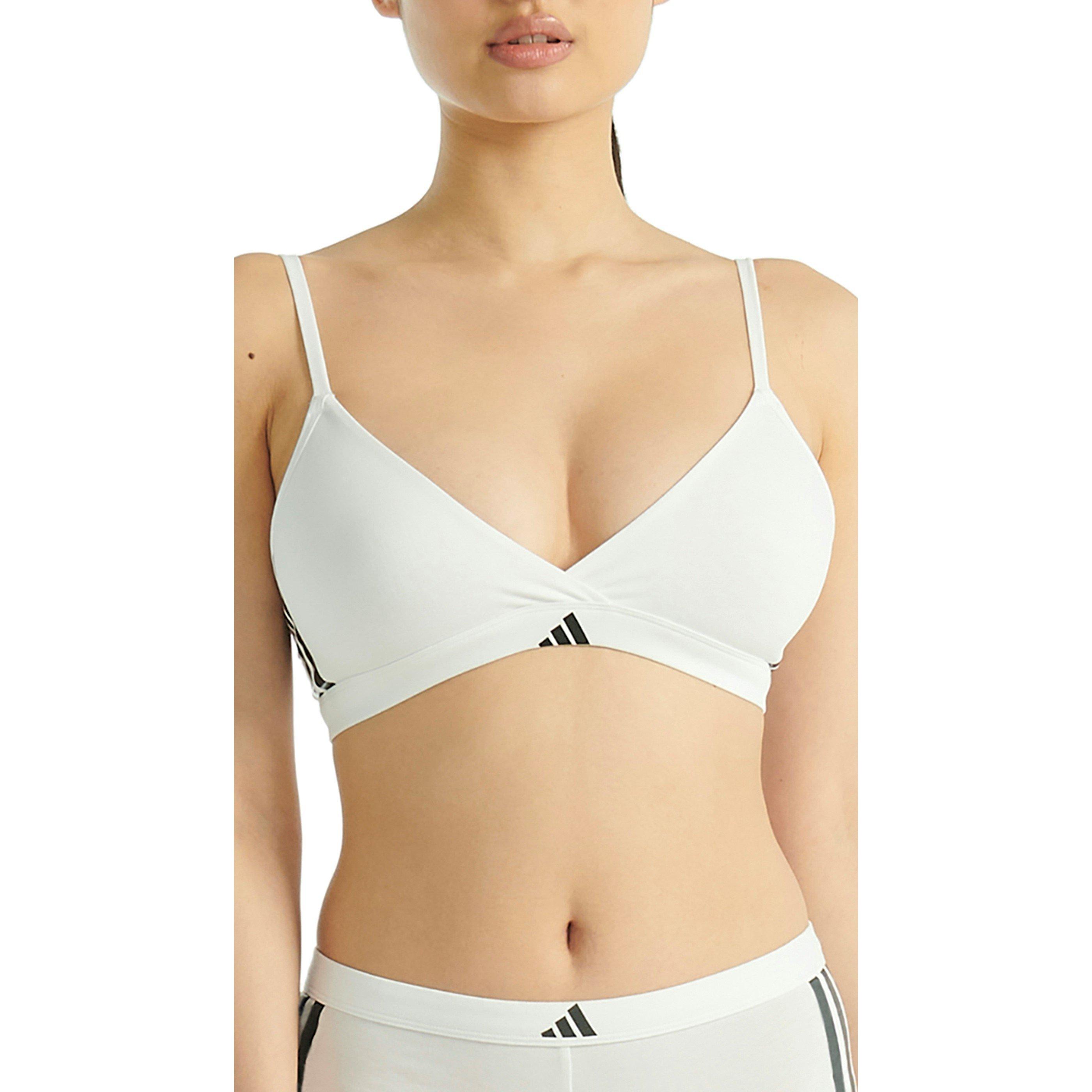 Weiß - adidas - Adidas TRIANGLE WRAP BRALETTE - 3