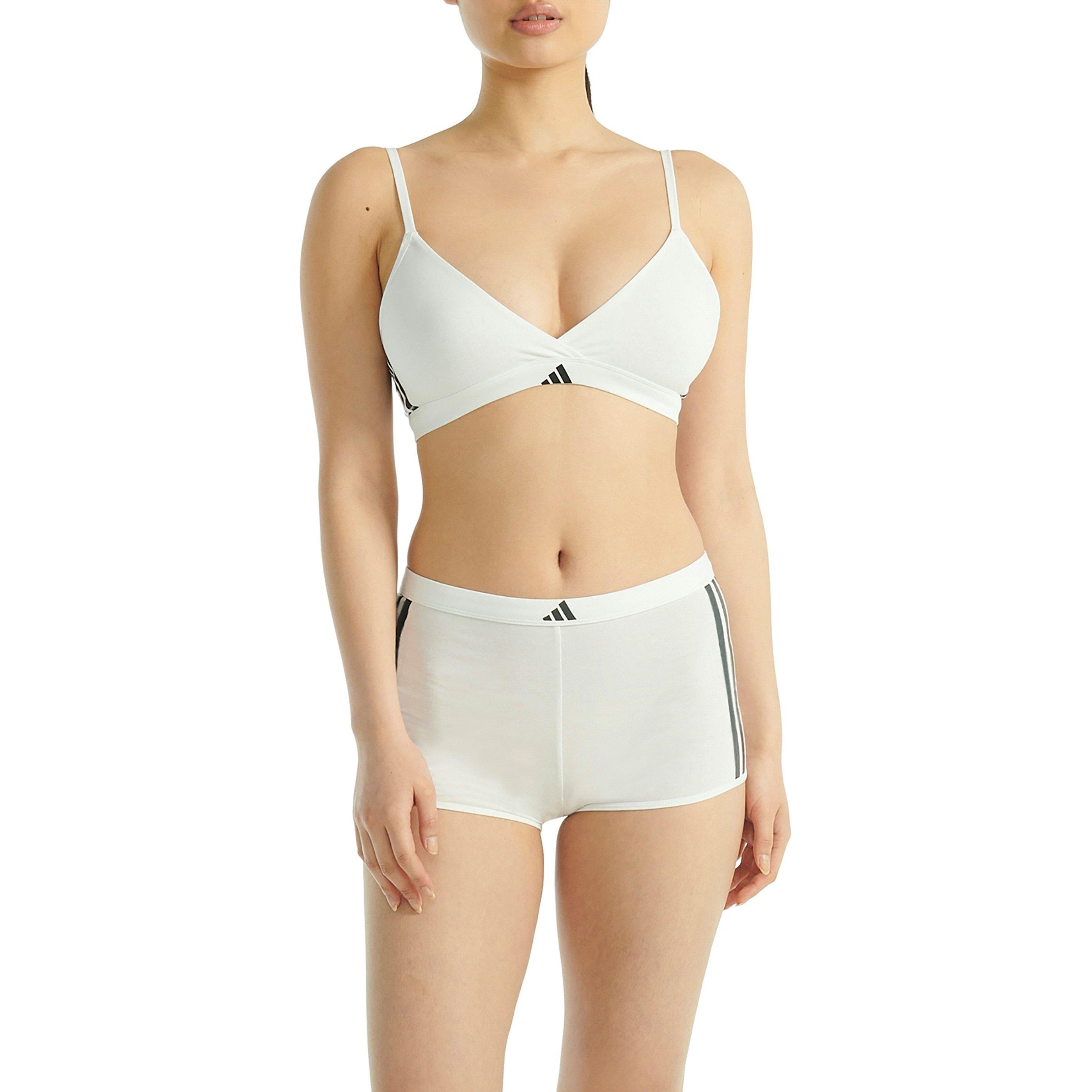 Weiß - adidas - Adidas TRIANGLE WRAP BRALETTE - 6