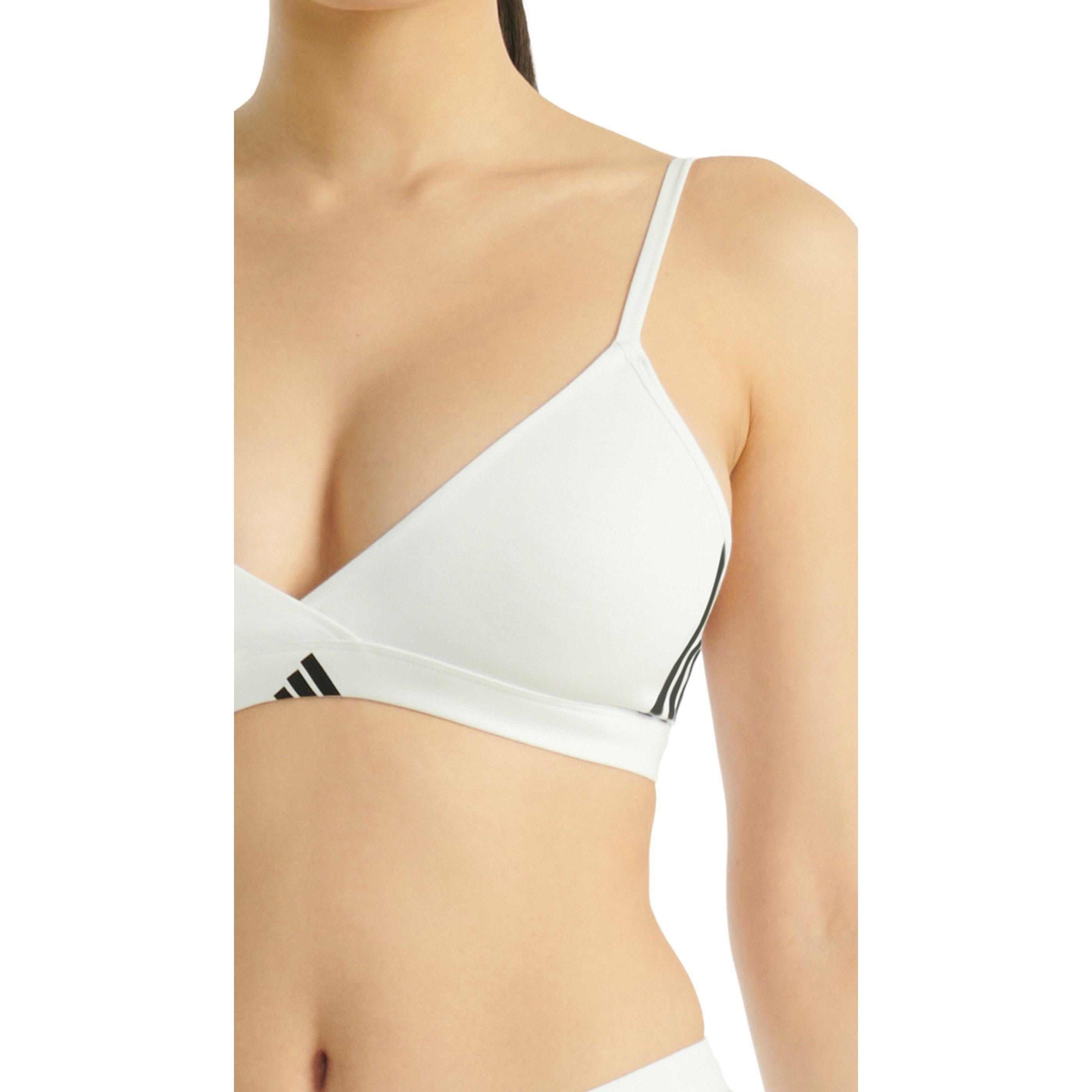 Weiß - adidas - Adidas TRIANGLE WRAP BRALETTE - 7