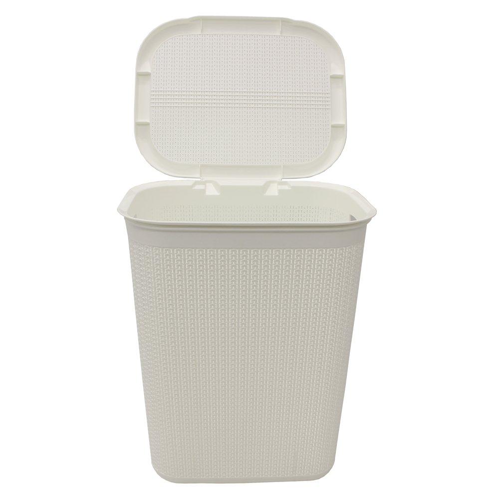 White - JVL - Loop 50L Laundry Basket - 2