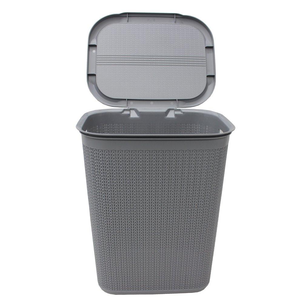 Grey - JVL - Loop 50L Laundry Basket - 2