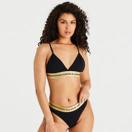 SikSilk Triangle Bralette Womens