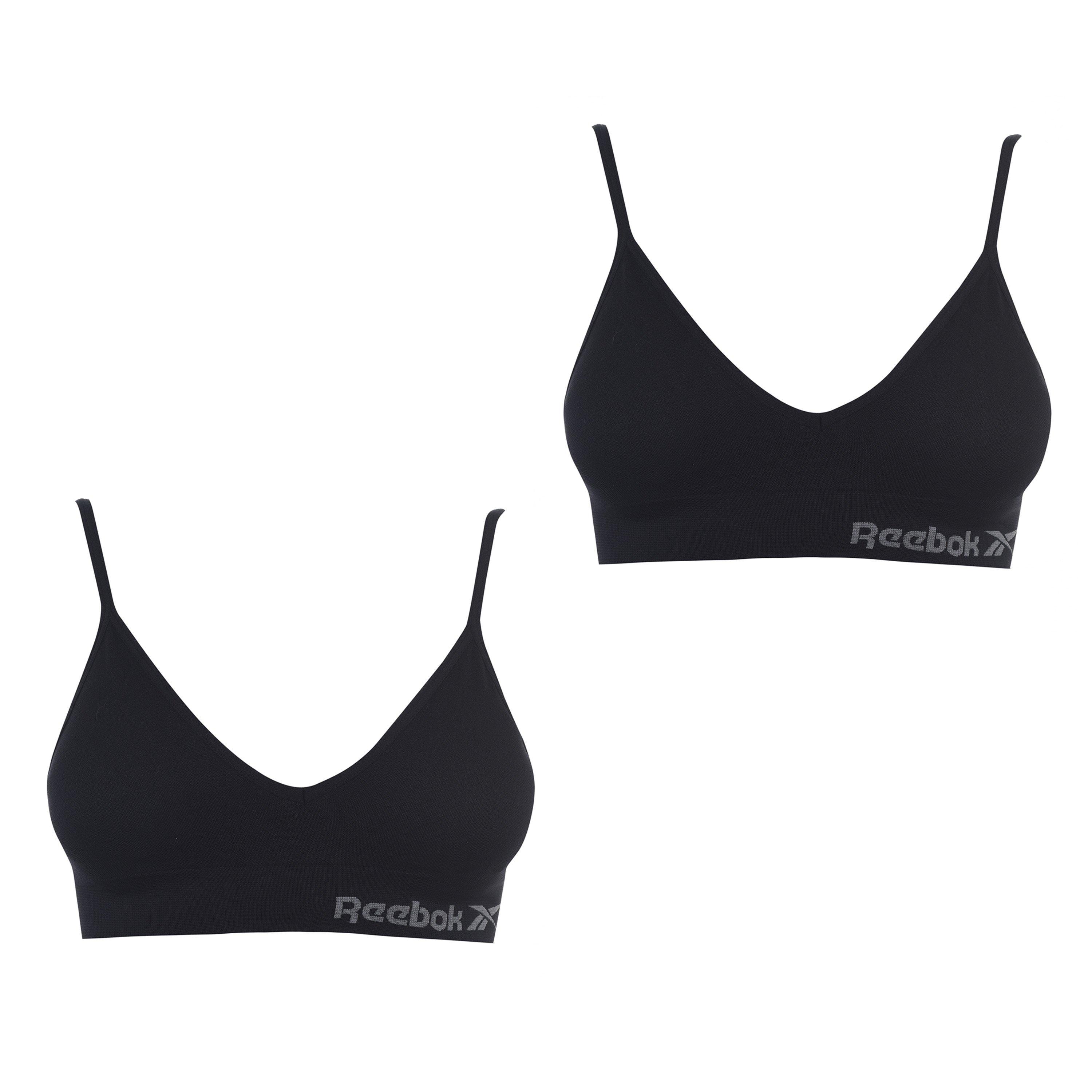 Black - Reebok - 2 Pack Sports Bra Womens - 1