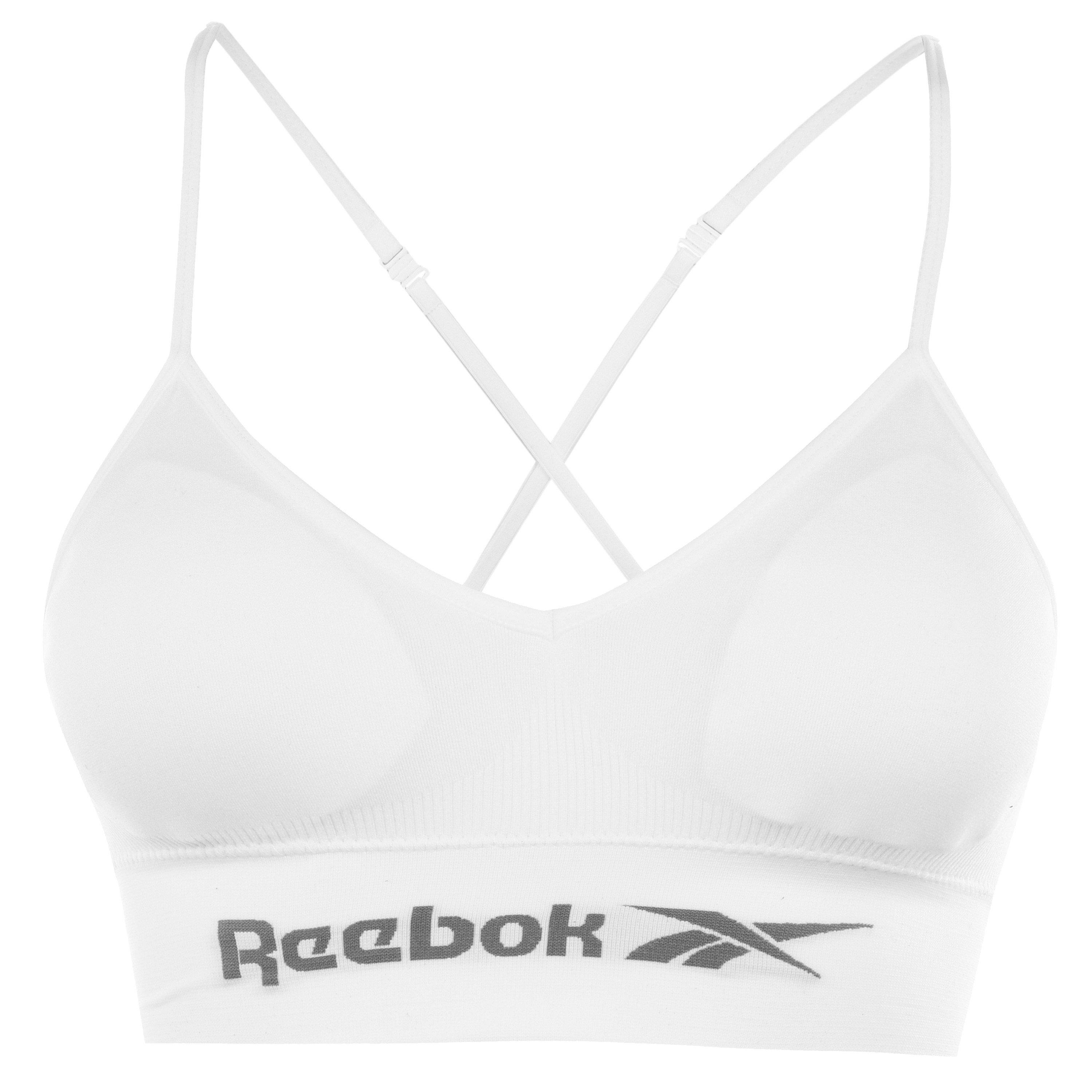 White - Reebok - Womens Seamless 2 Pack Crop Top - 1