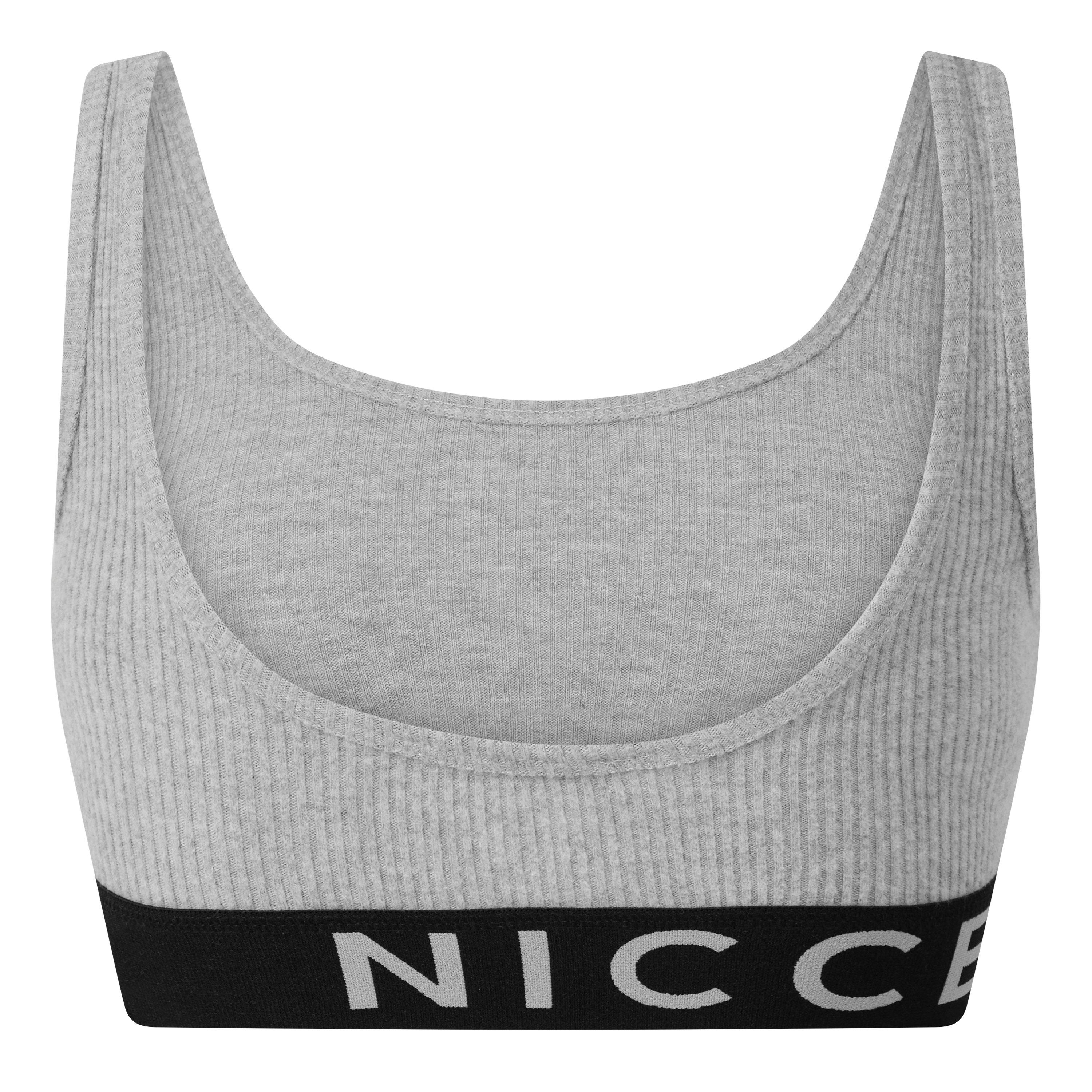 Grey Marl - Nicce - Lull Triangle Bralette - 2