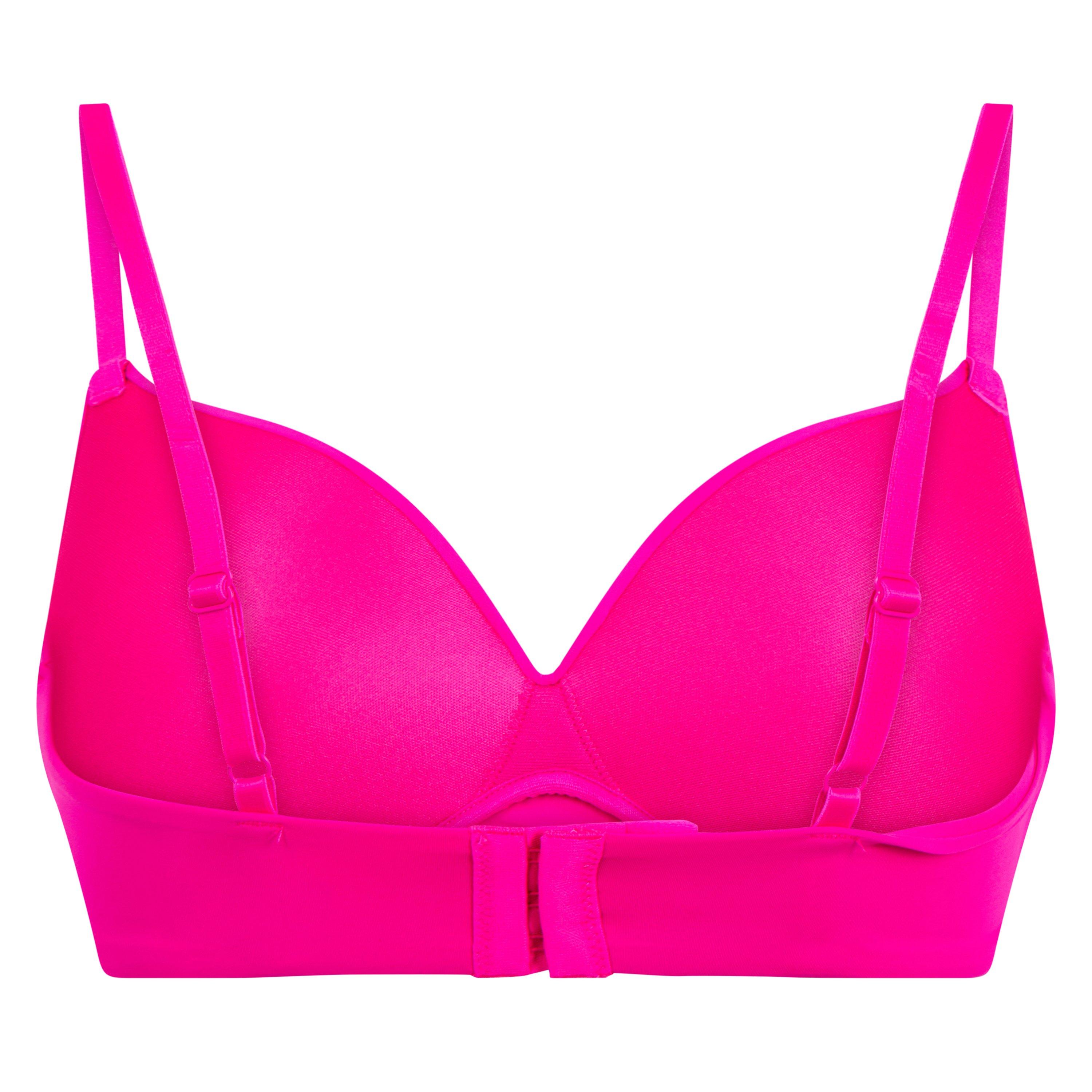 Neon Pink - Puma - Soft Padded Bra Womens - 2