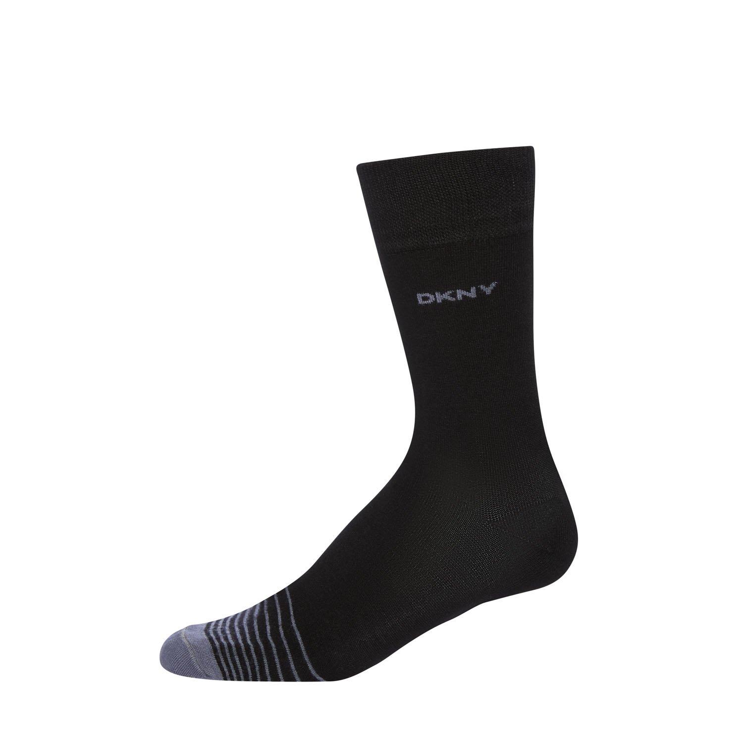 Zwart - DKNY - 6 pack Mens Socks Ross - 2