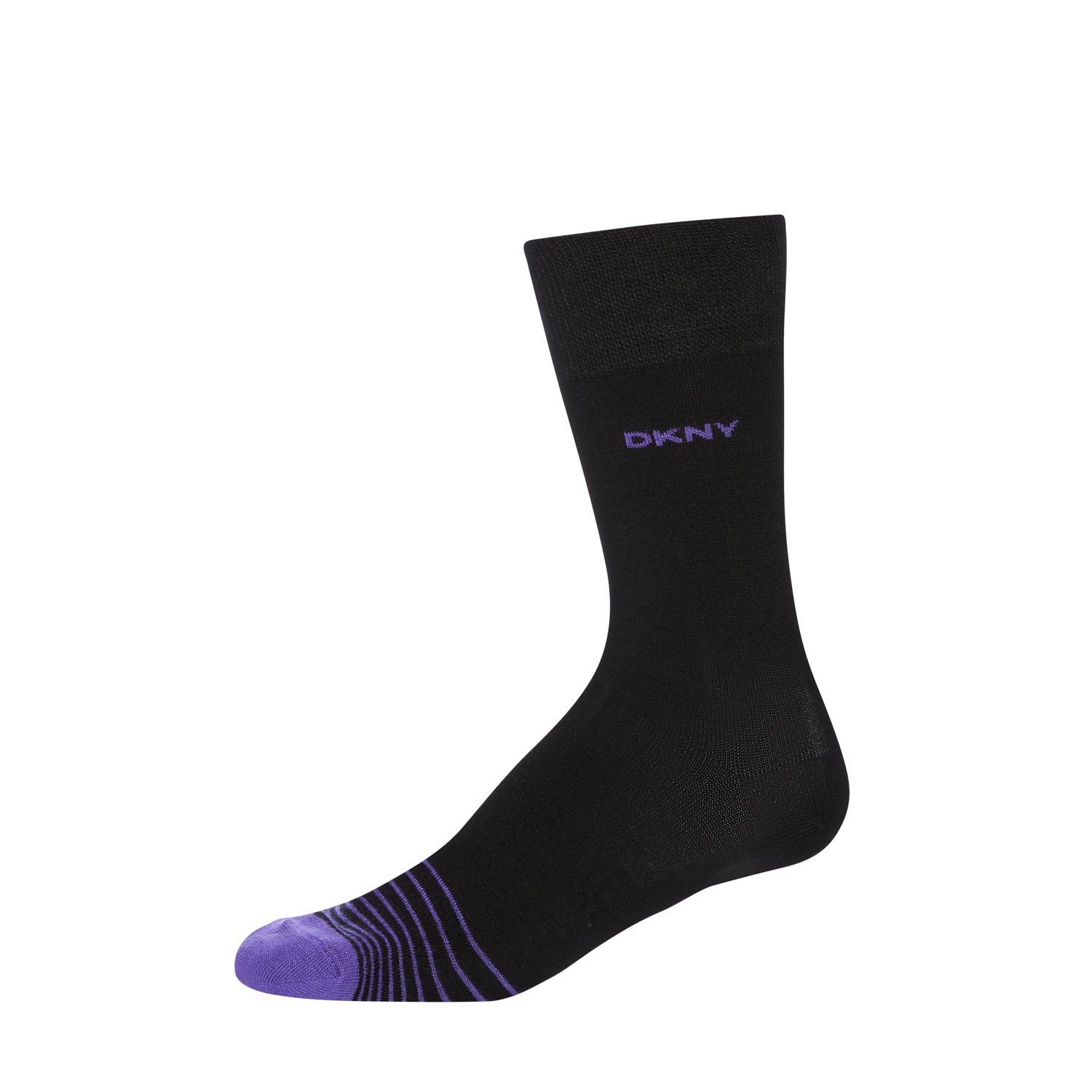 Zwart - DKNY - 6 pack Mens Socks Ross - 4
