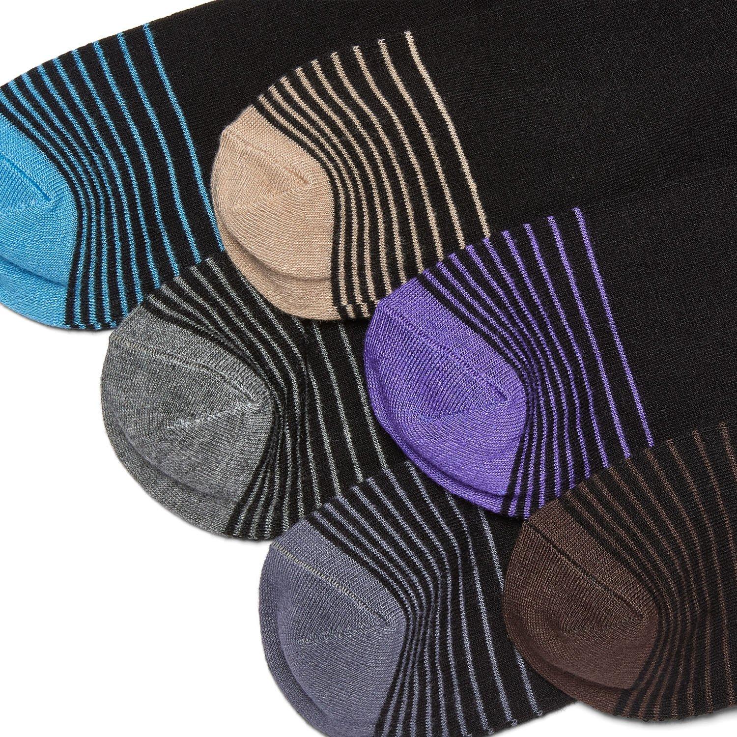 Zwart - DKNY - 6 pack Mens Socks Ross - 9