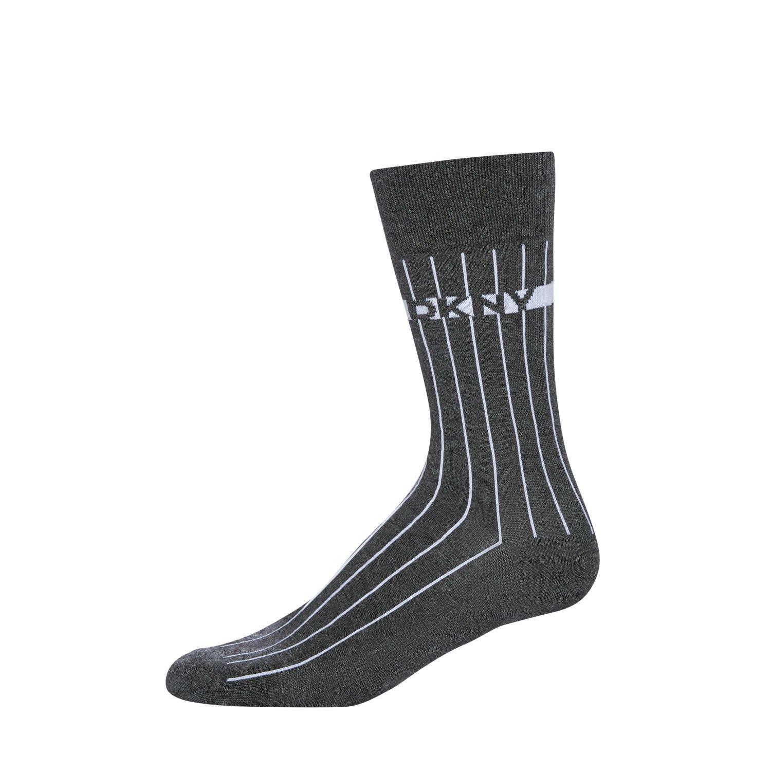 Cinza/Marinho/Carvão - DKNY - DKNY 6 pack Mens Socks Jay - 4
