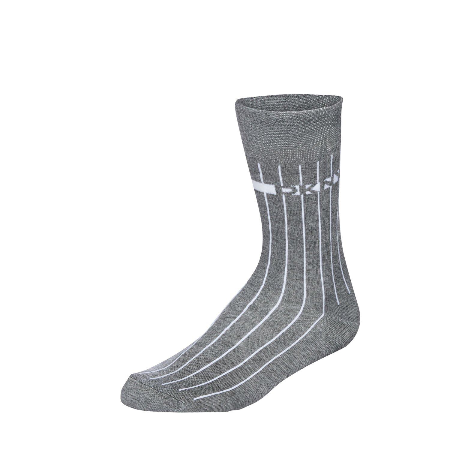 Cinza/Marinho/Carvão - DKNY - DKNY 6 pack Mens Socks Jay - 8