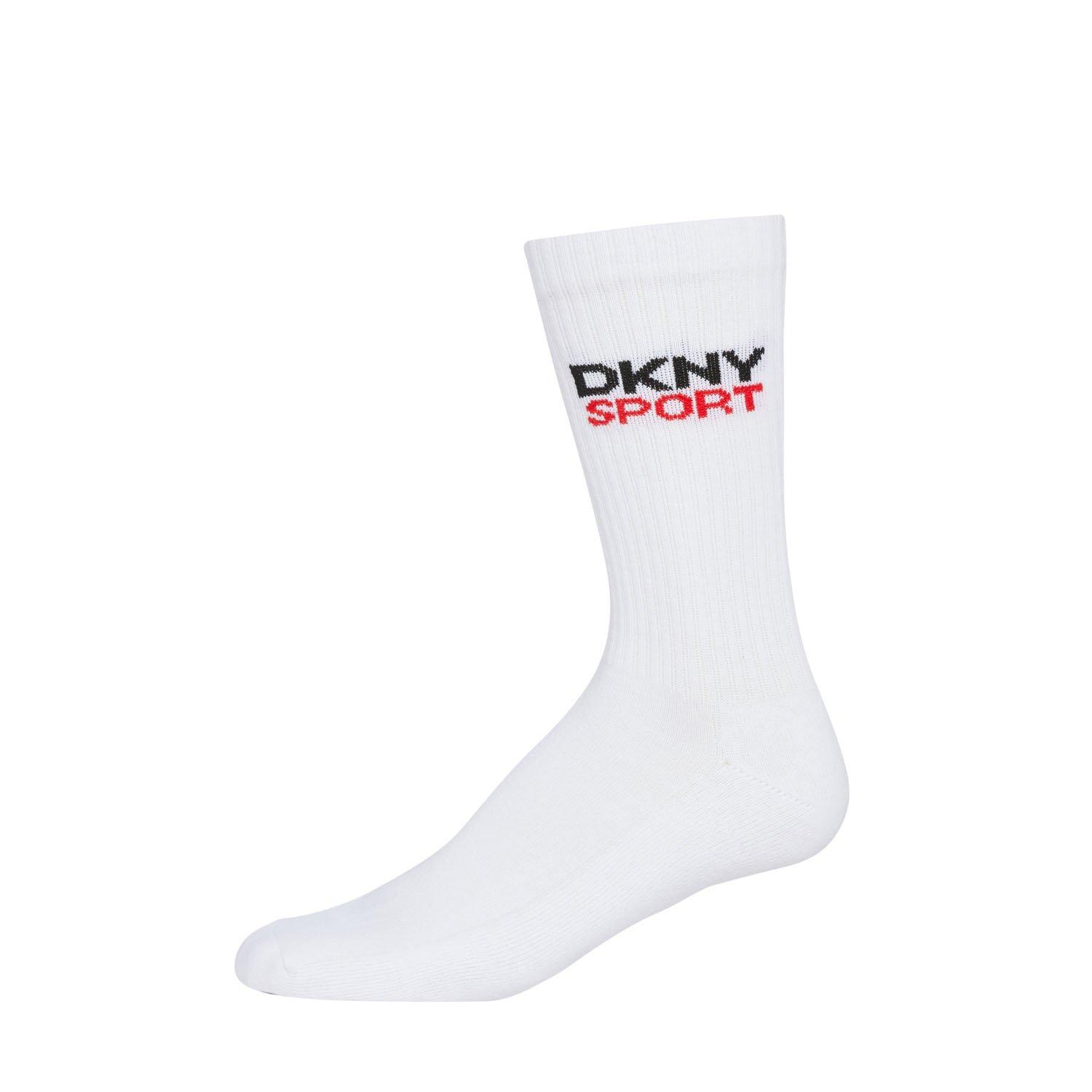 Black/Whit/Grey - DKNY - DKNY 6 pack Mens Sports Socks Dogwood - 3