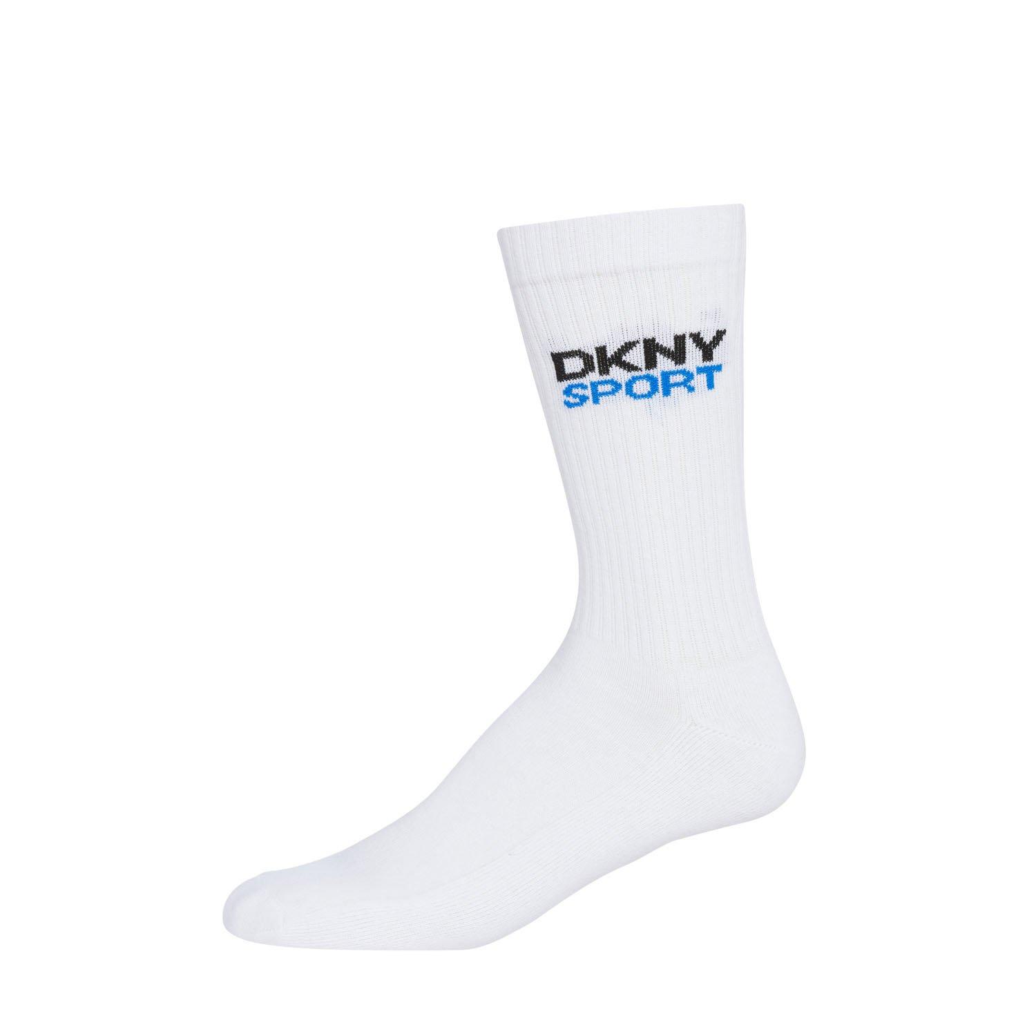 Black/Whit/Grey - DKNY - DKNY 6 pack Mens Sports Socks Dogwood - 6