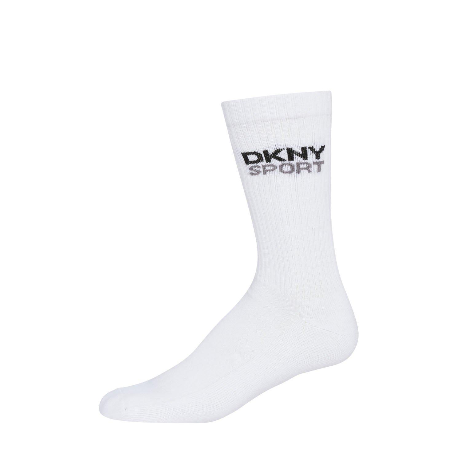 Black/Whit/Grey - DKNY - DKNY 6 pack Mens Sports Socks Dogwood - 7