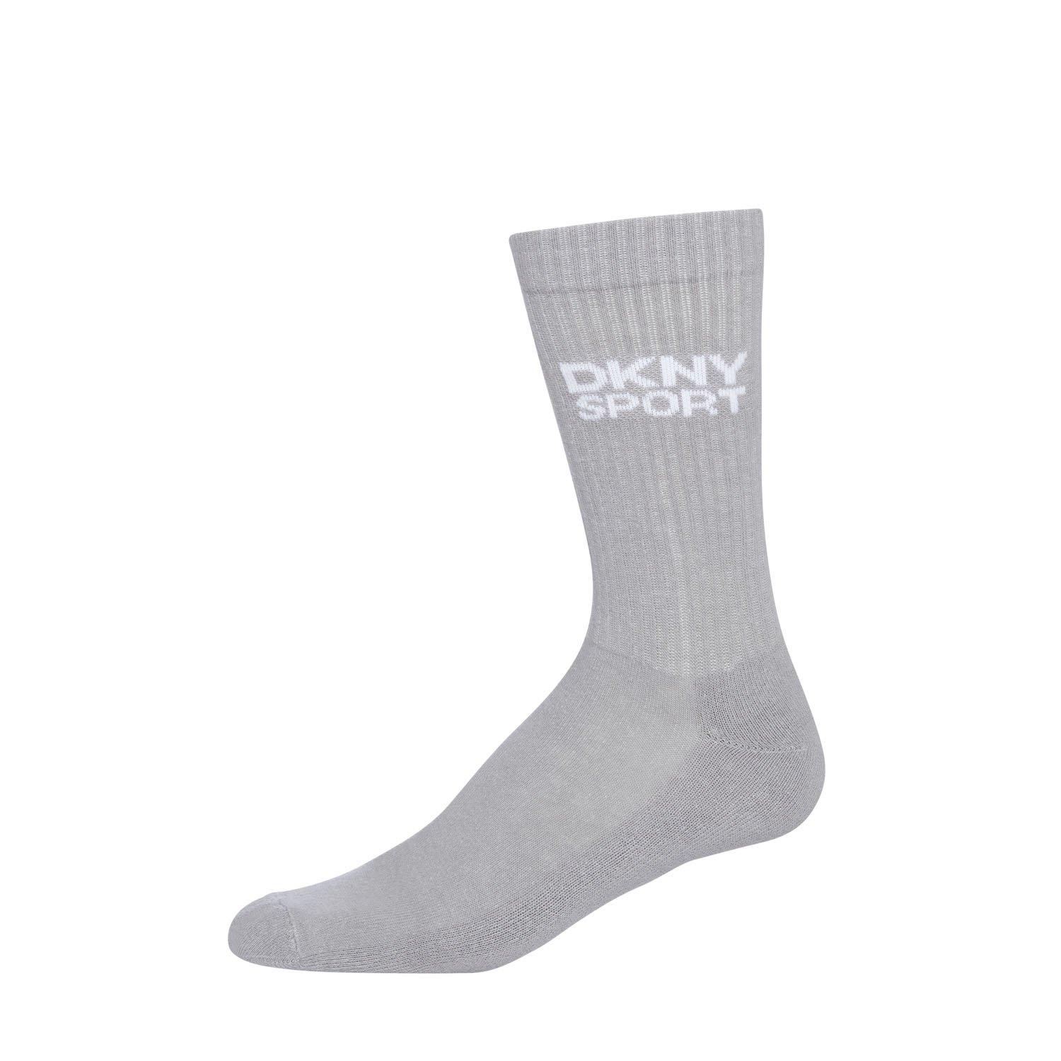 Zwart/Wit/Grijs - DKNY - DKNY 6 pack Mens Sports Socks Radde - 5